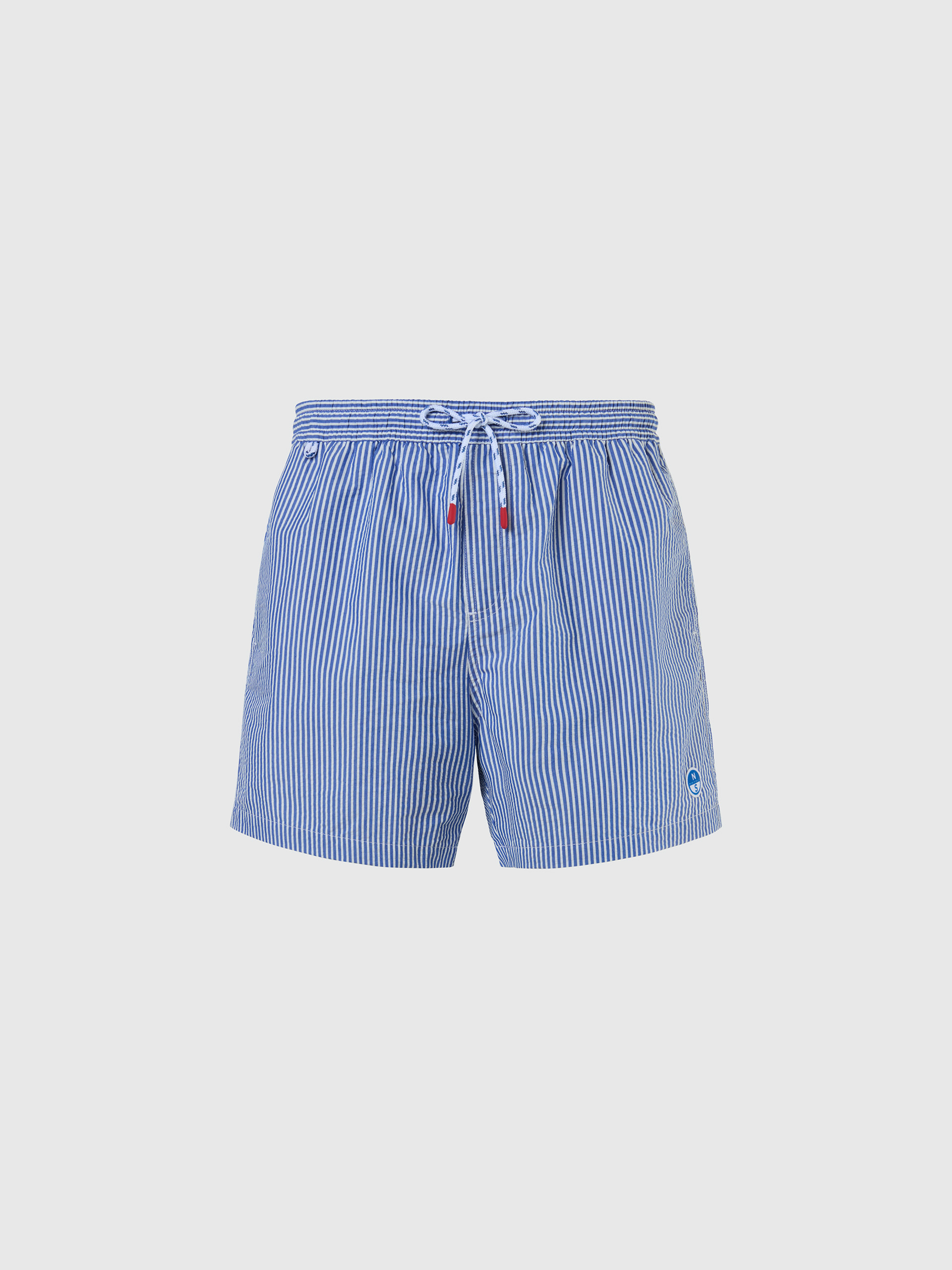 Short de bain en crêpe de coton à rayures, NORTH SAILS