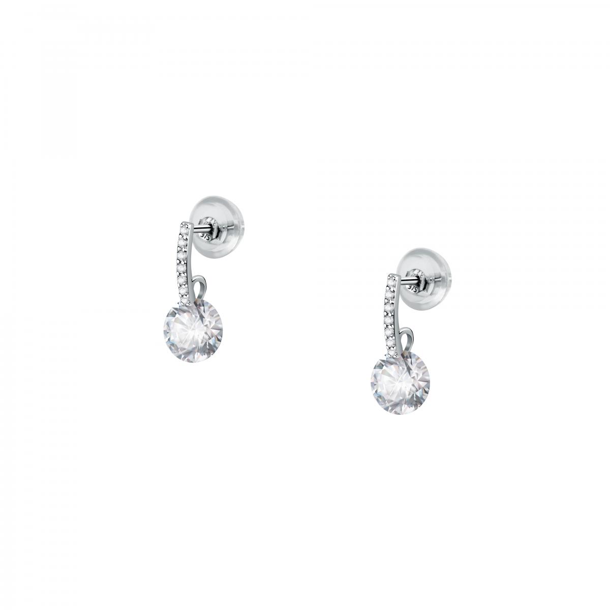 Boucles d'oreilles en or blanc 375 OXYDE, BLUESPIRIT