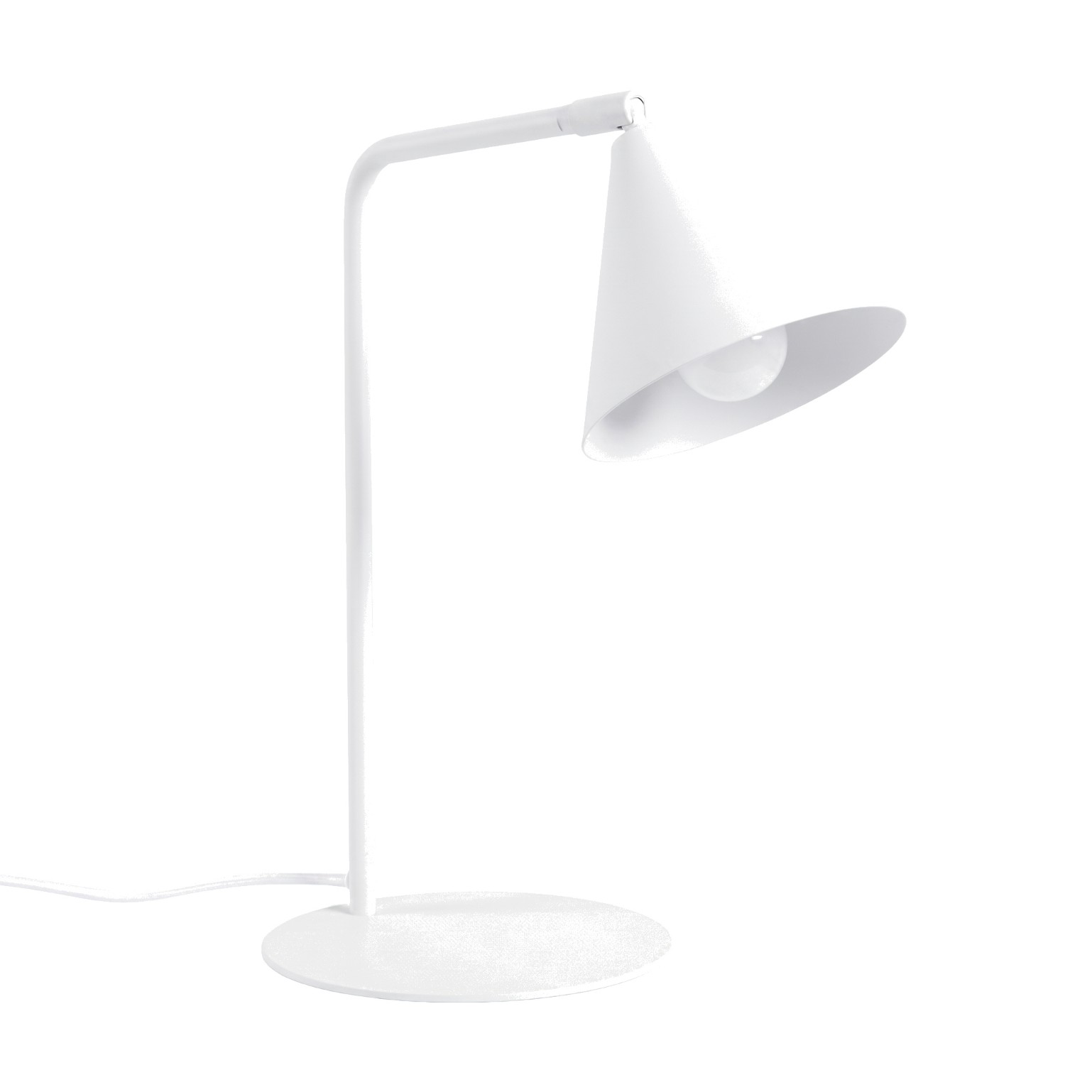 Lampe de bureau Acier Blanc E14 1 NOX, EDEN