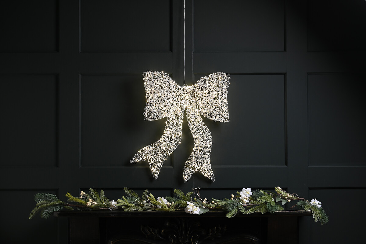 57cm Spiral Twirl Bow Decorative Light, SO'HOME