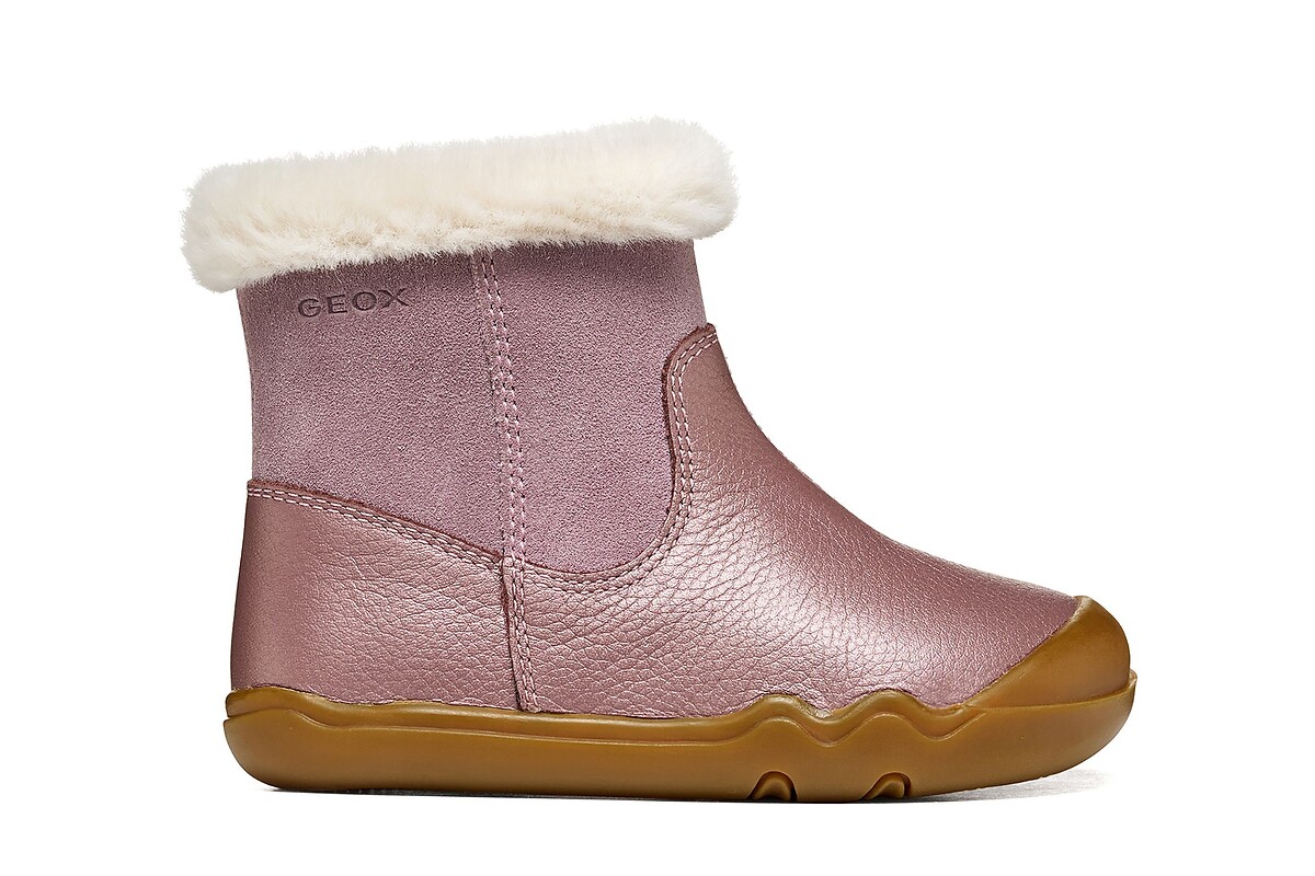 Bottes fourrées en cuir suède, STEPPIEUP, GEOX