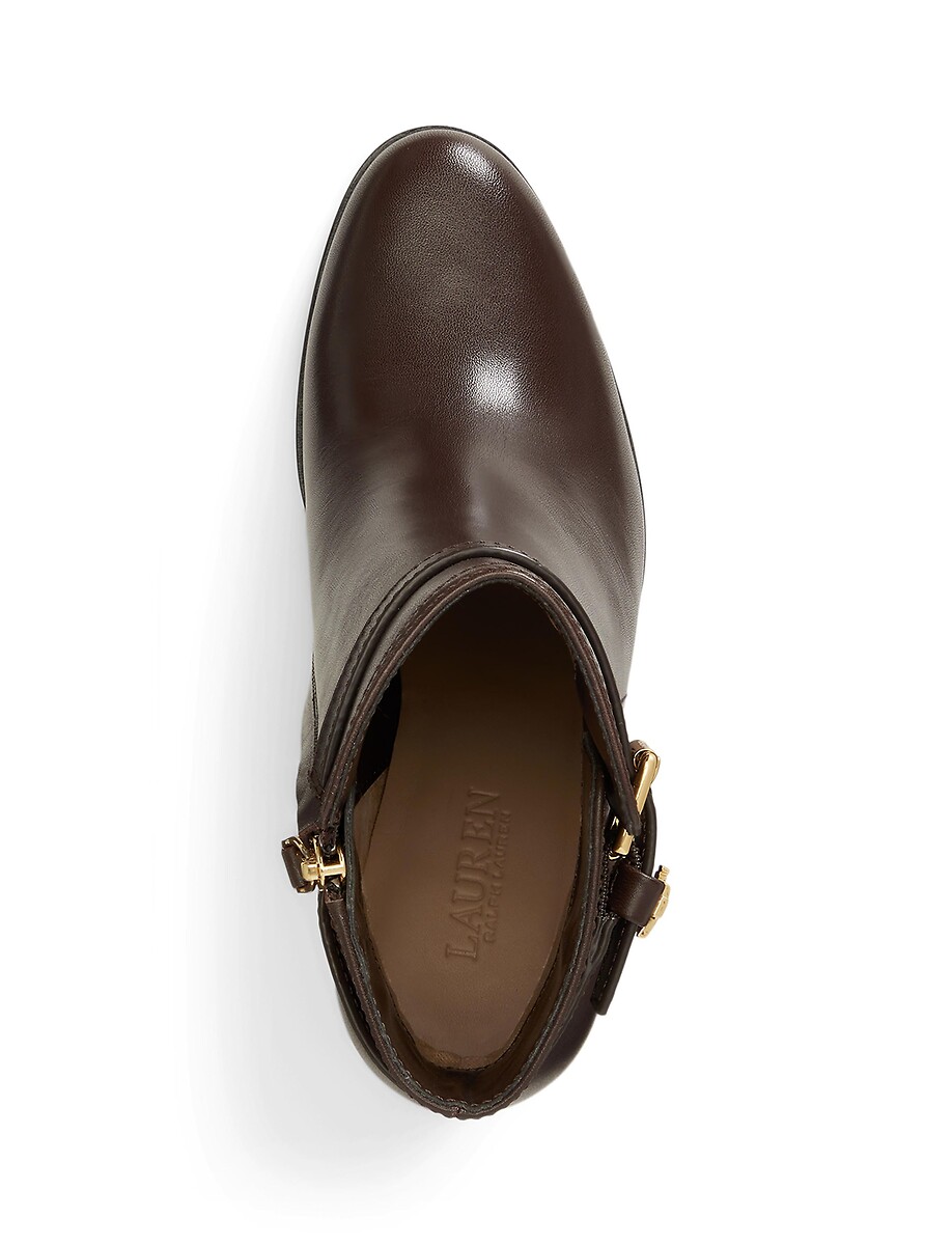 Lauren Ralph Lauren Botines con tacón de piel BROOKE — foto 4