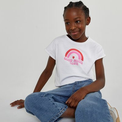 Pack of 4 T-Shirts with Crew Neck in Cotton LA REDOUTE COLLECTIONS