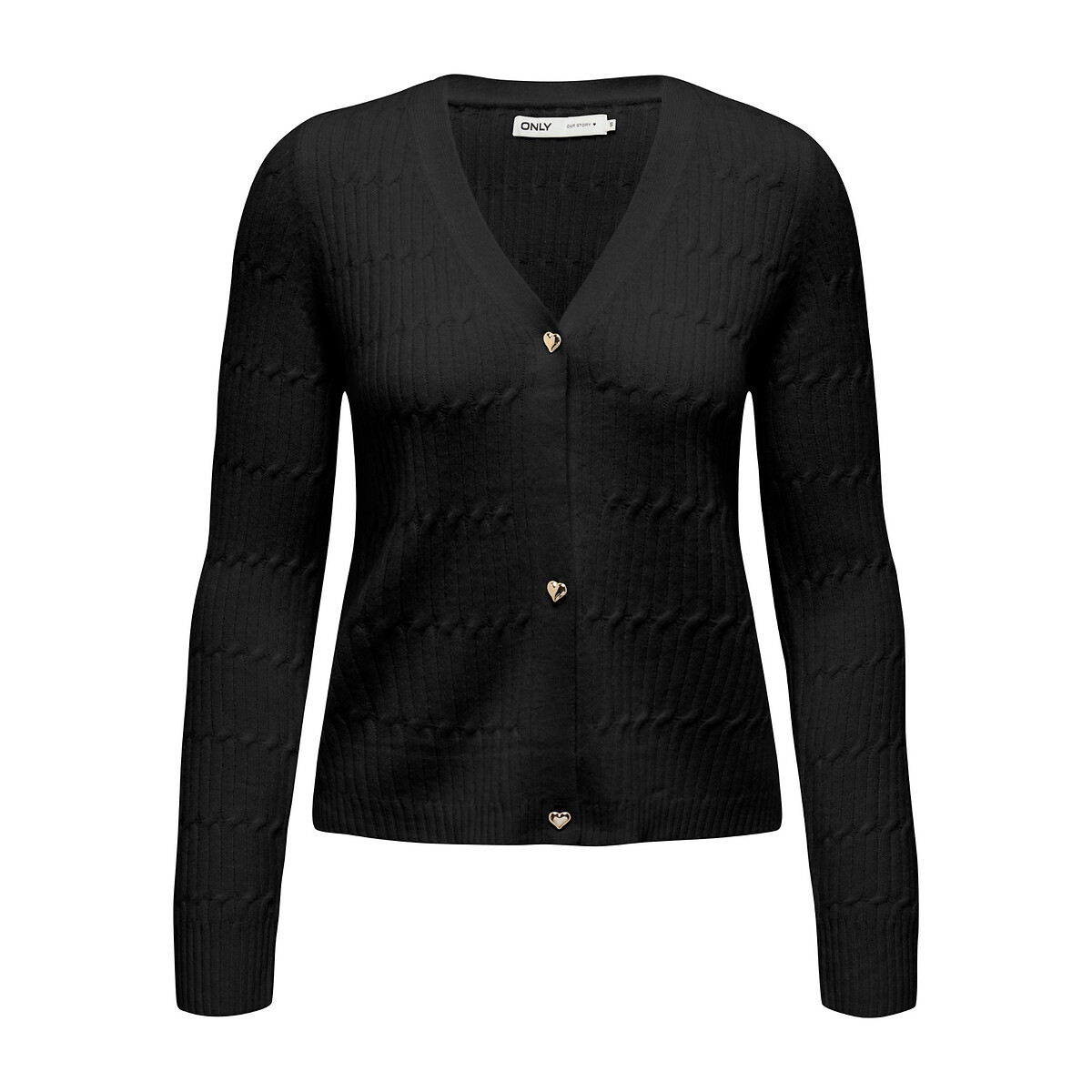 Image of Brushed Knit Buttoned Cardigan