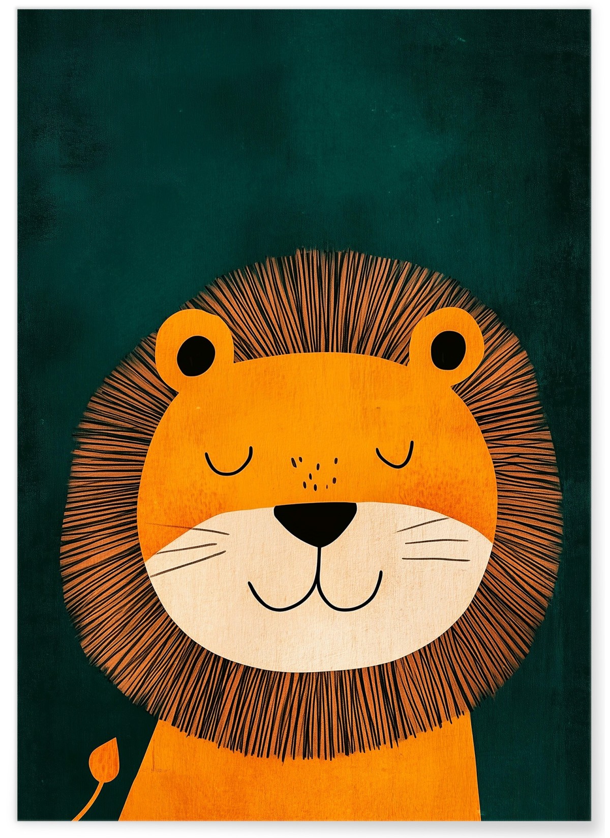 Affiche Lion apaisé, L'AFFICHERIE