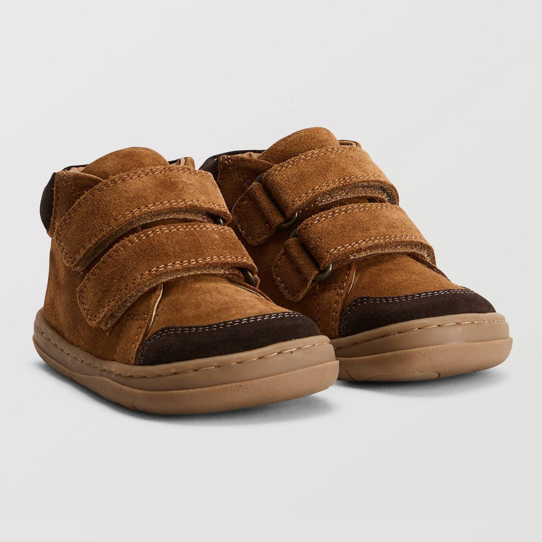 Chaussures à scratch en cuir, BOUT'CHOU