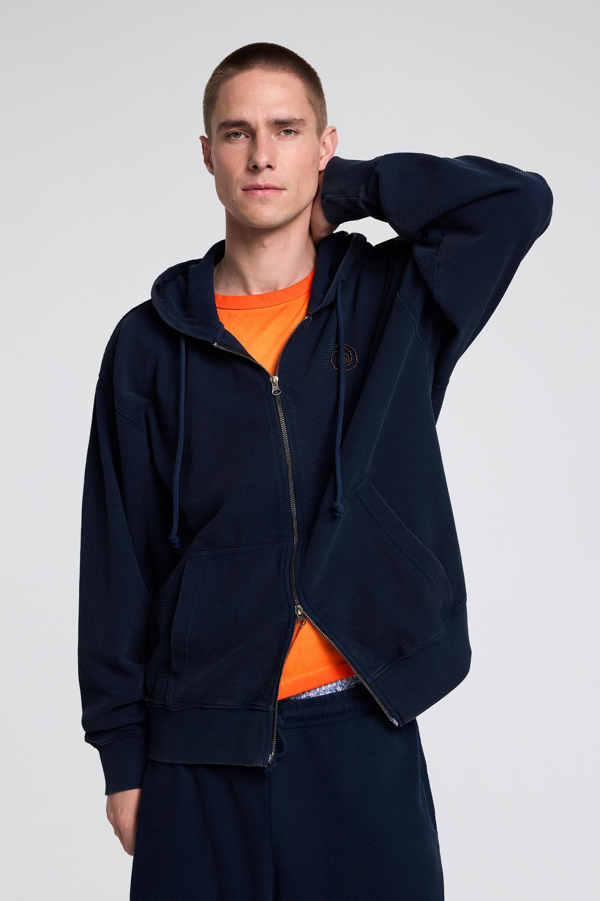 Sweat à capuche en maille, DESIGUAL