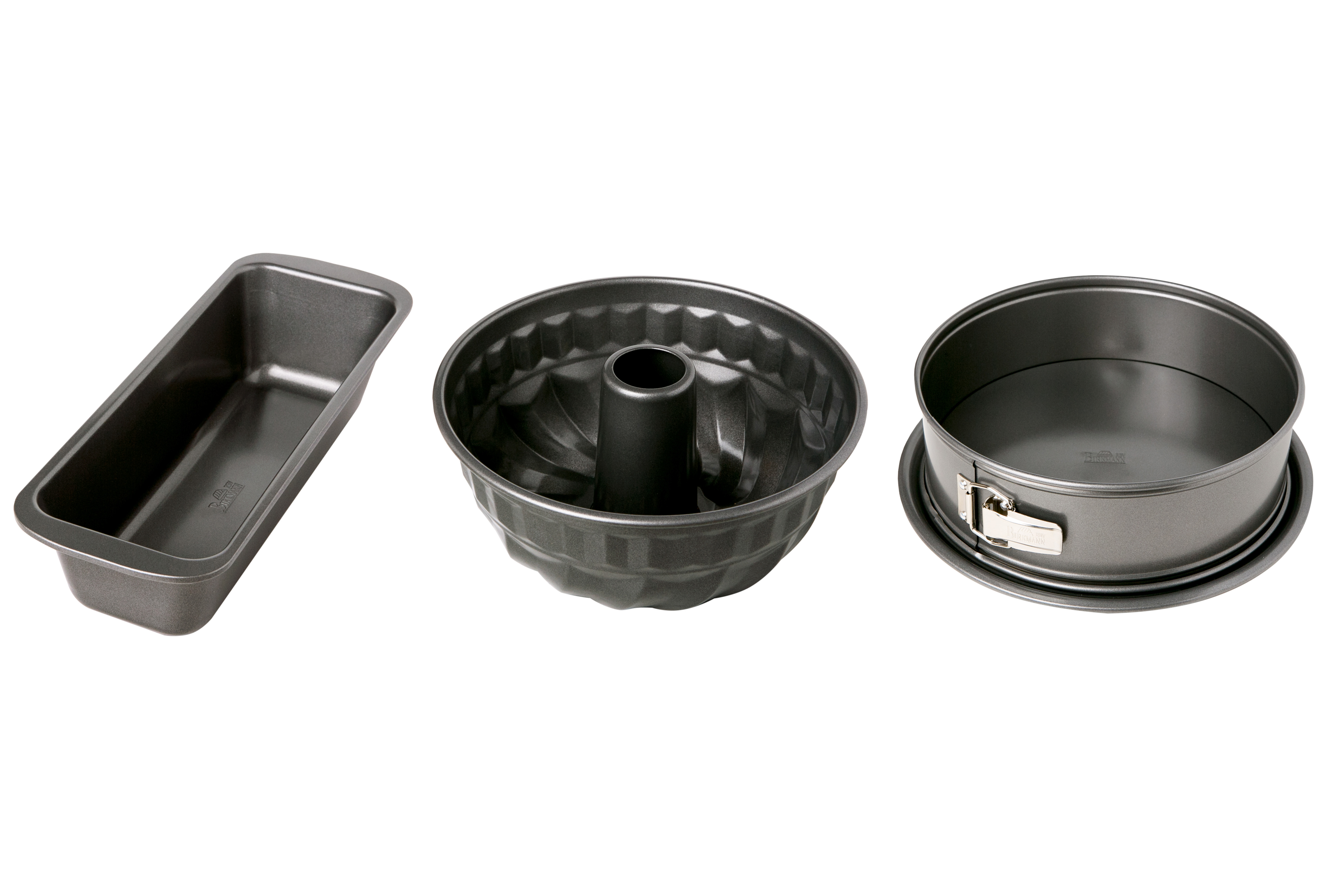 Lot de 3 Moules à patisserie en acier carbone, EASY BAKING, BIRKMANN