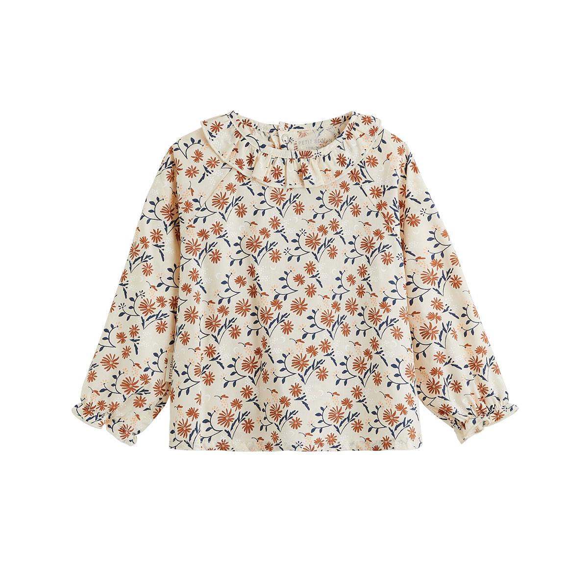 Blouse enfant en popeline Ollie, PETIT BEGUIN
