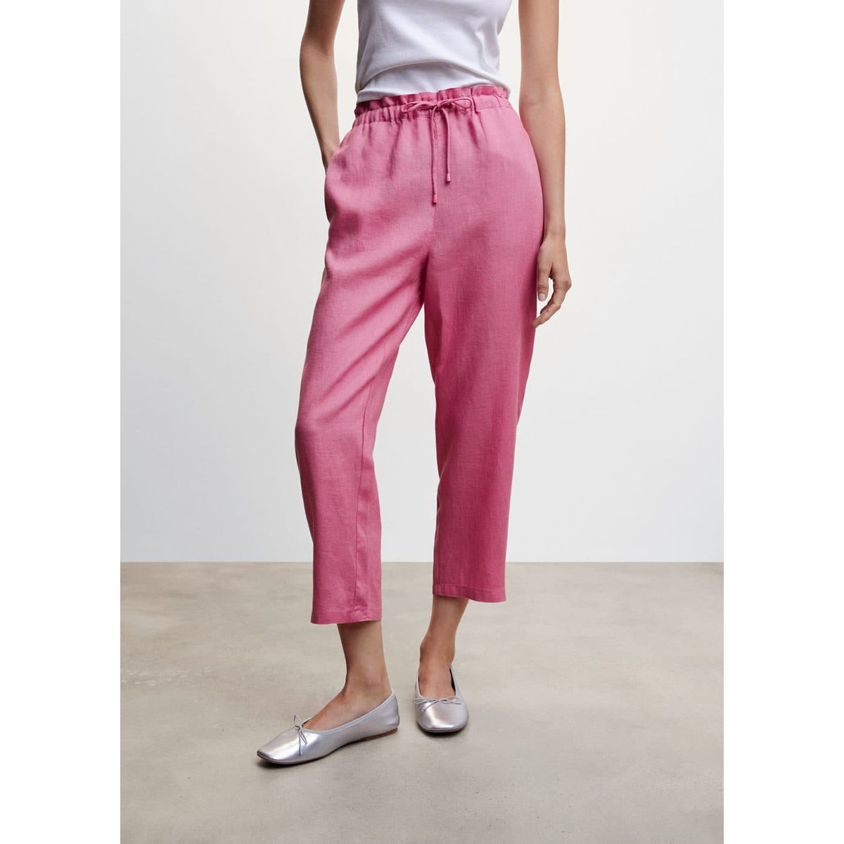 Pantalon jogging lin Mango La Redoute