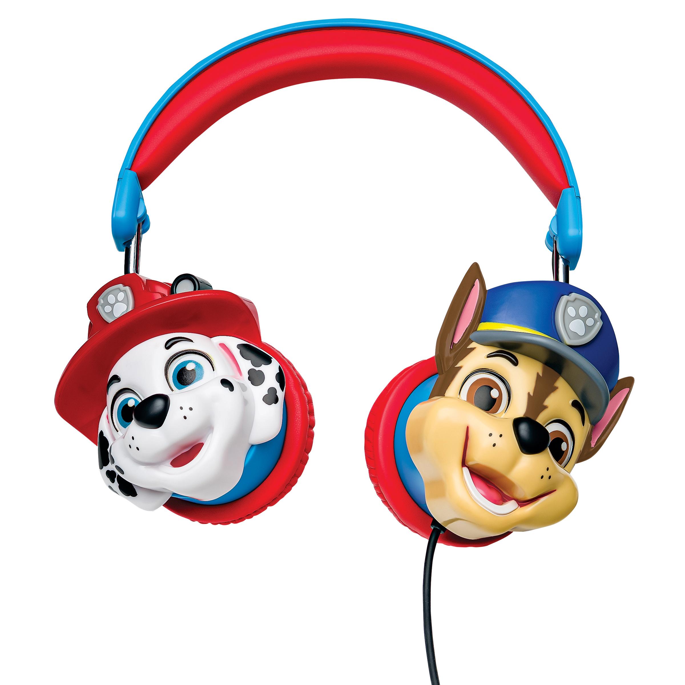 Casque stéréo filaire pliable avec limitation de volume d'écoute La Pat ‘Patrouille 3D, LEXIBOOK