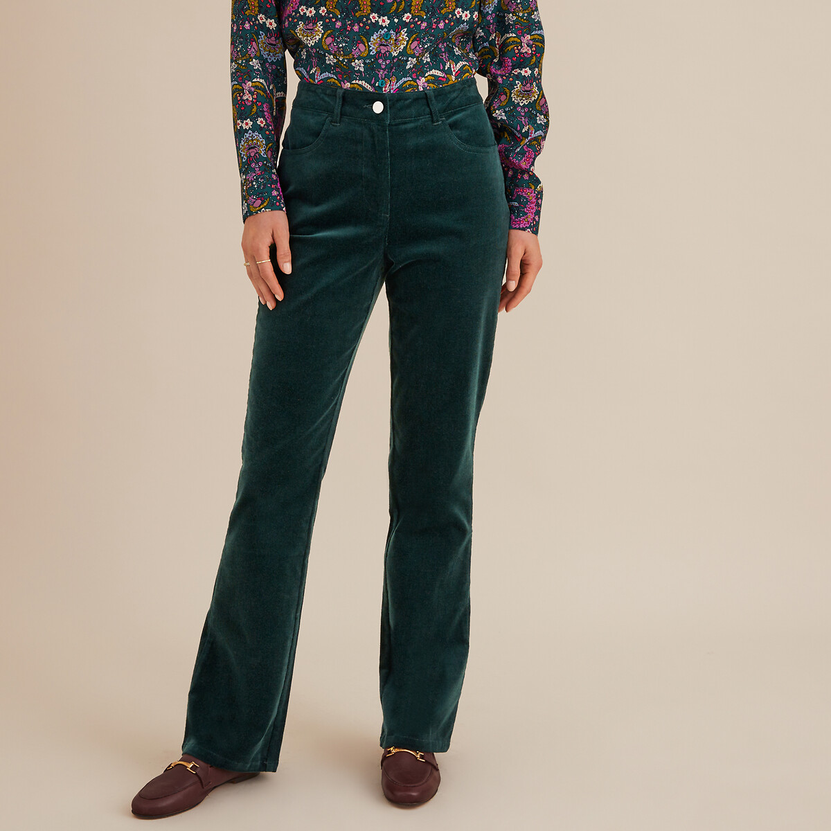 Corduroy Bootcut Trousers, ANNE WEYBURN