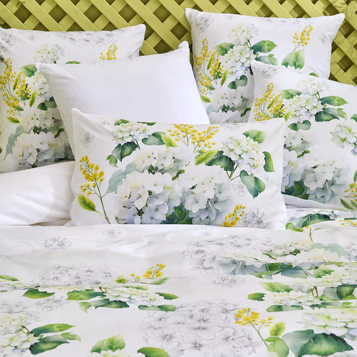 Lot de 2 taies percale de coton ANNABELLE, GARNIER THIEBAUT