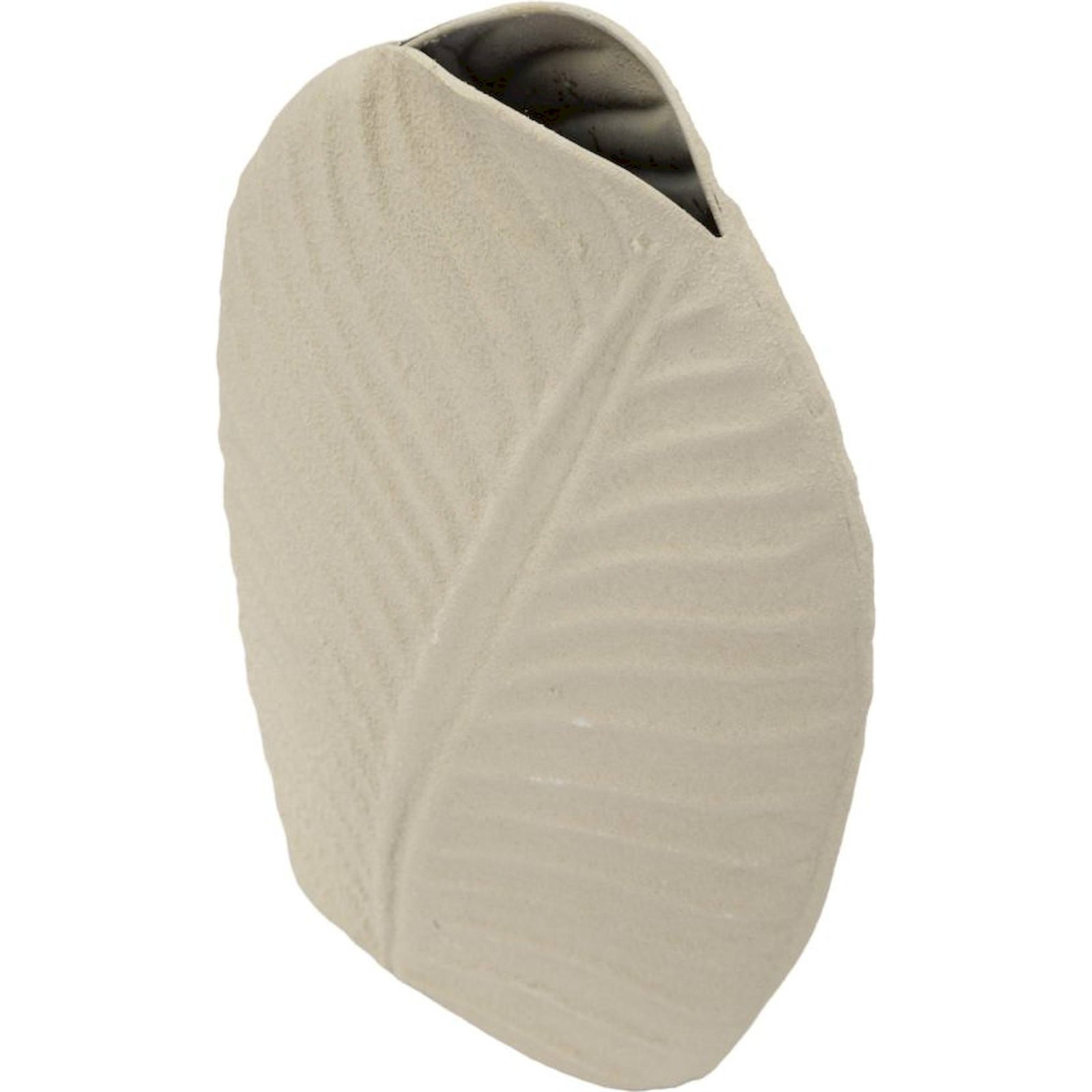 Vase haut en fer relief feuille MODERN, RECOLLECTION