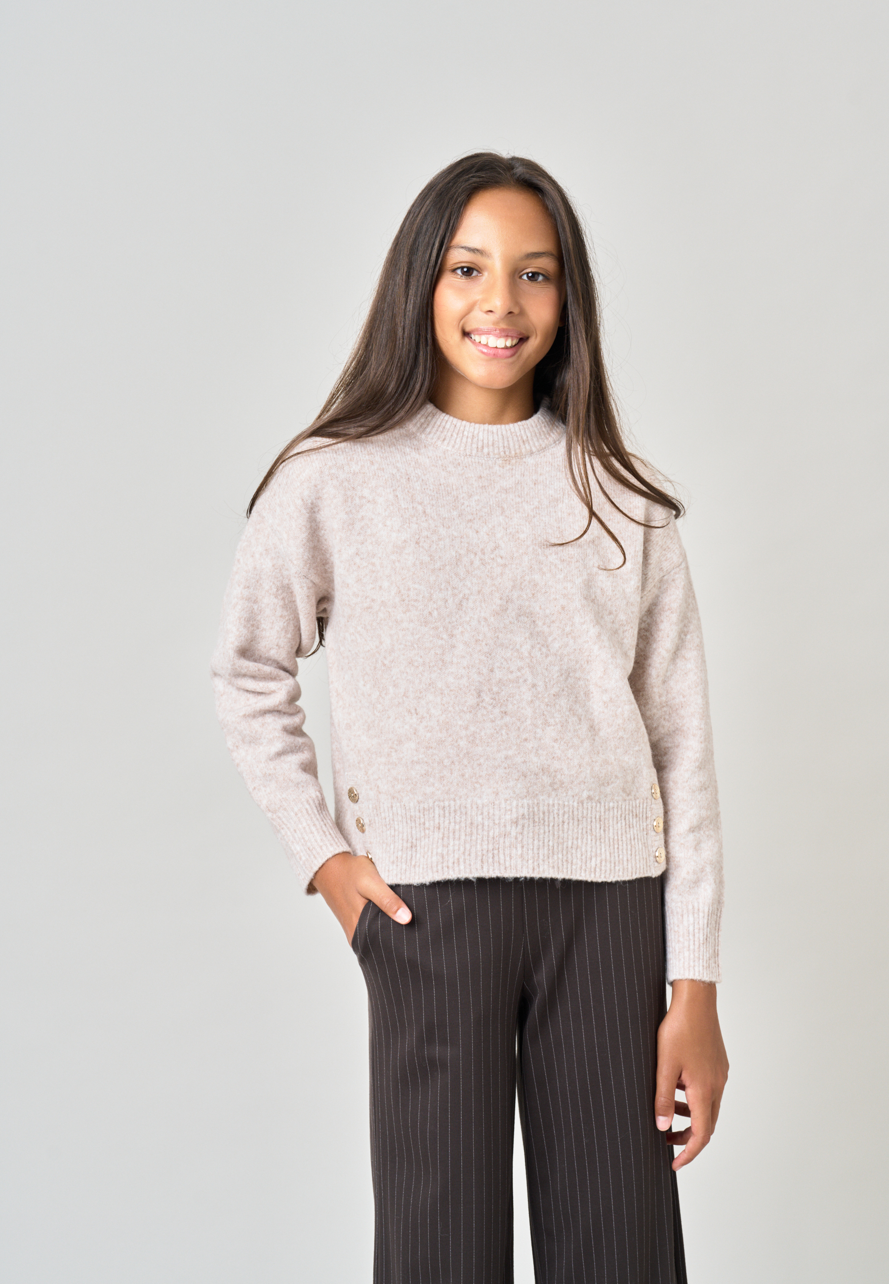 Pull ample fille en maille douce NINA, DEELUXE