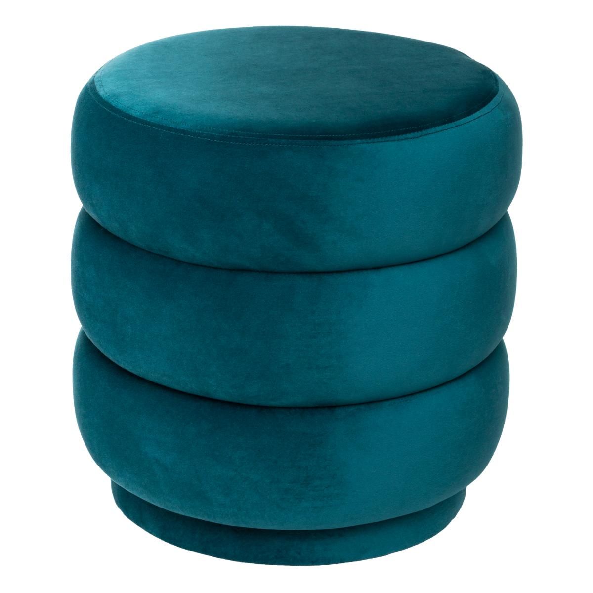 Pouf repose-pieds carré velours jaune ocre - AMARA Pouf repose-pieds carré velours jaune ocre - AMARA