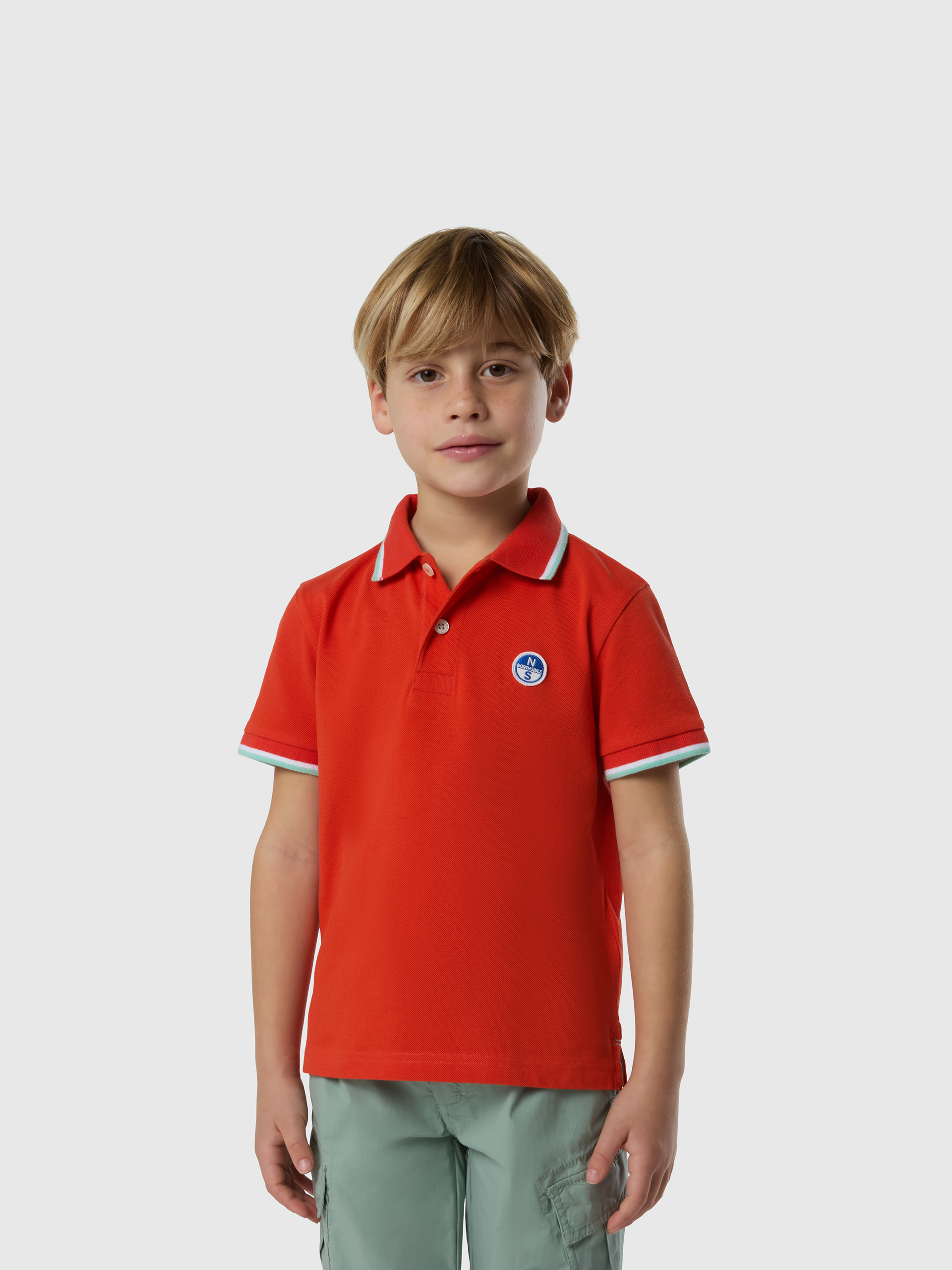 Polo avec écusson de logo, NORTH SAILS