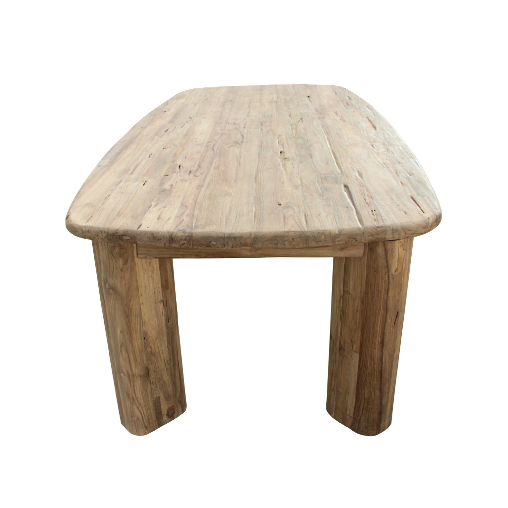 Table à manger en bois de teck recyclé VASCO, HYDILE