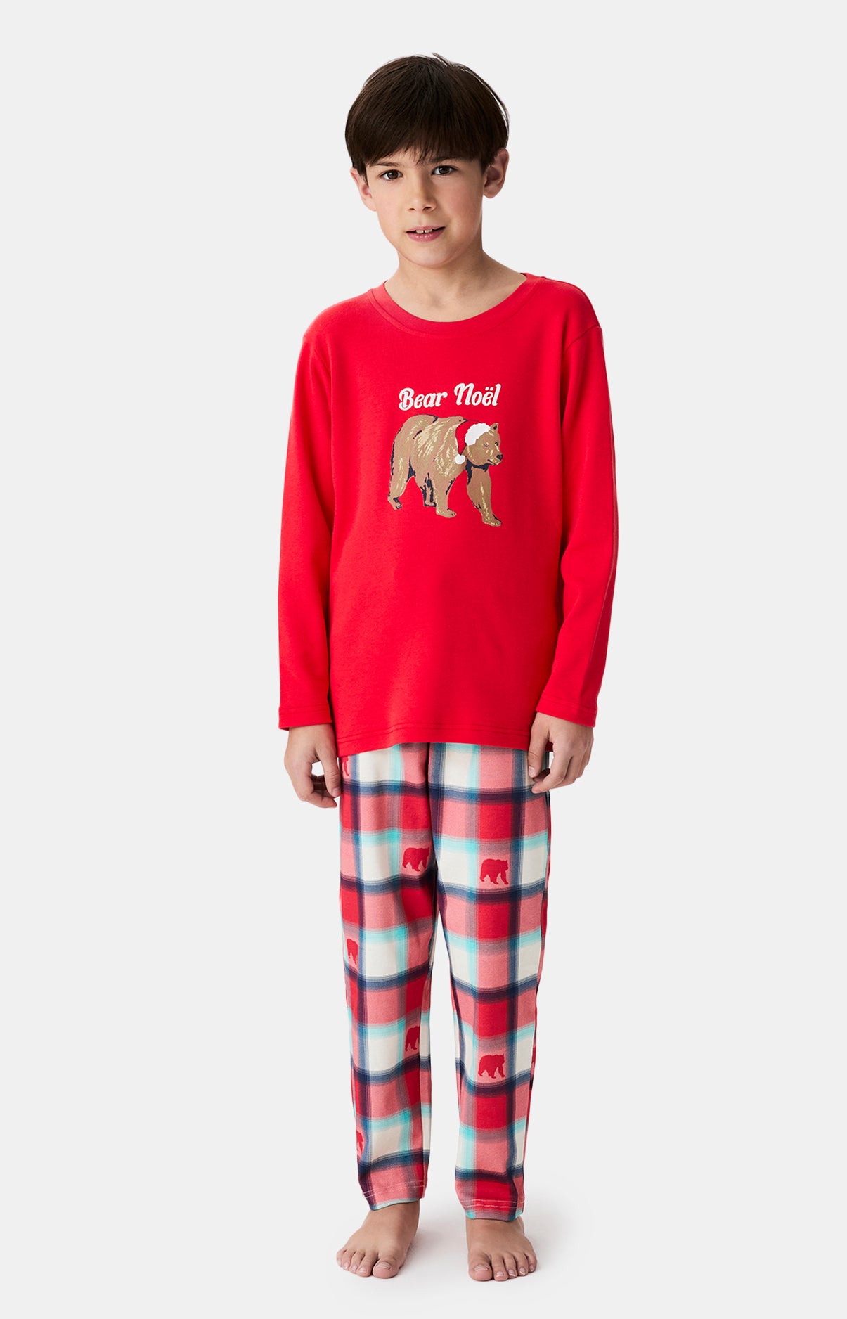 Pyjama enfant en coton imprimé Bear Noël, ARTHUR