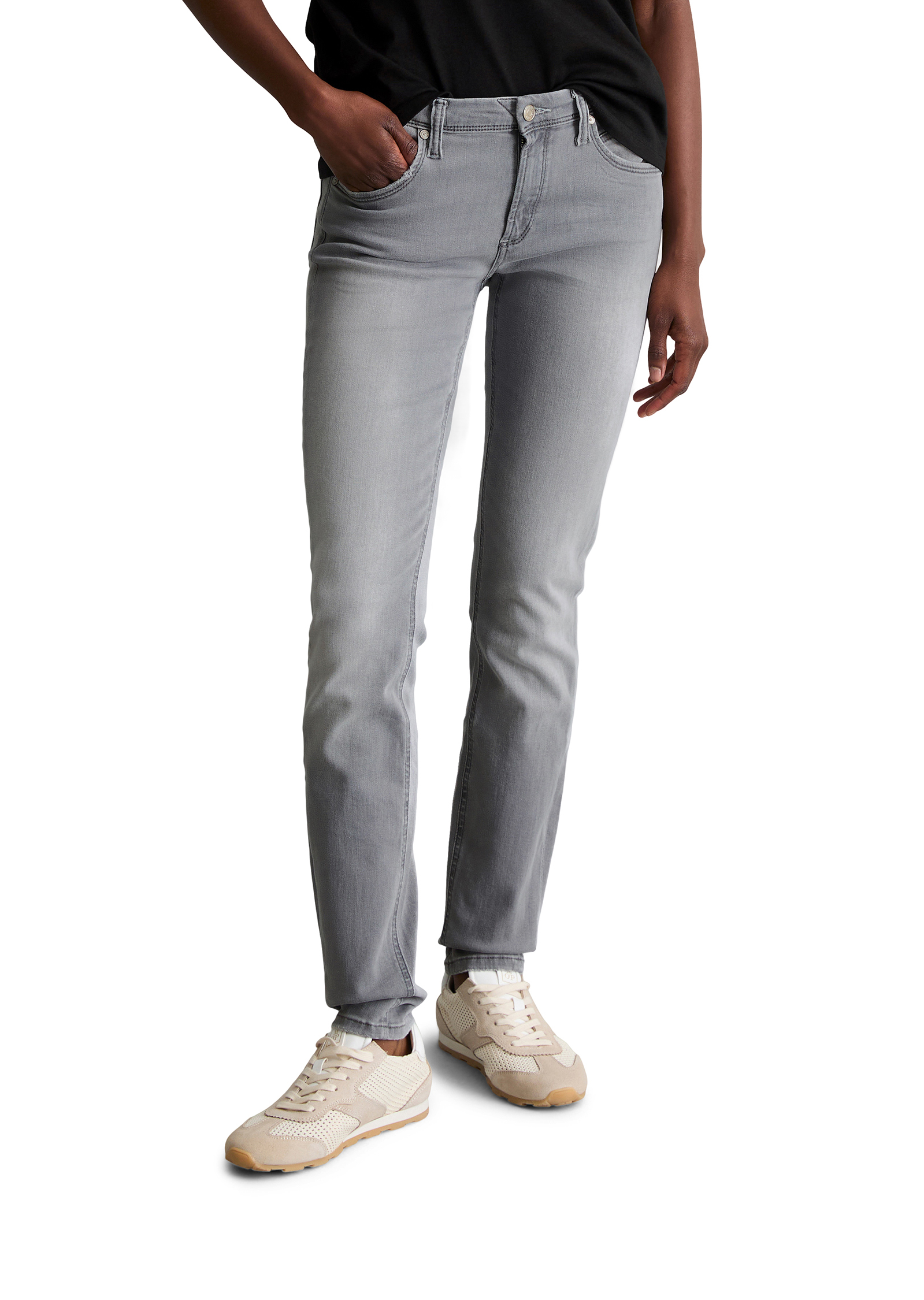 Jeans modèle Alva slim en coton biologique mélangé, MARC O’POLO DENIM