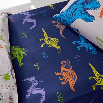 Prehistoric Dinosaurs Kids Fitted Sheet CATHERINE LANSFIELD