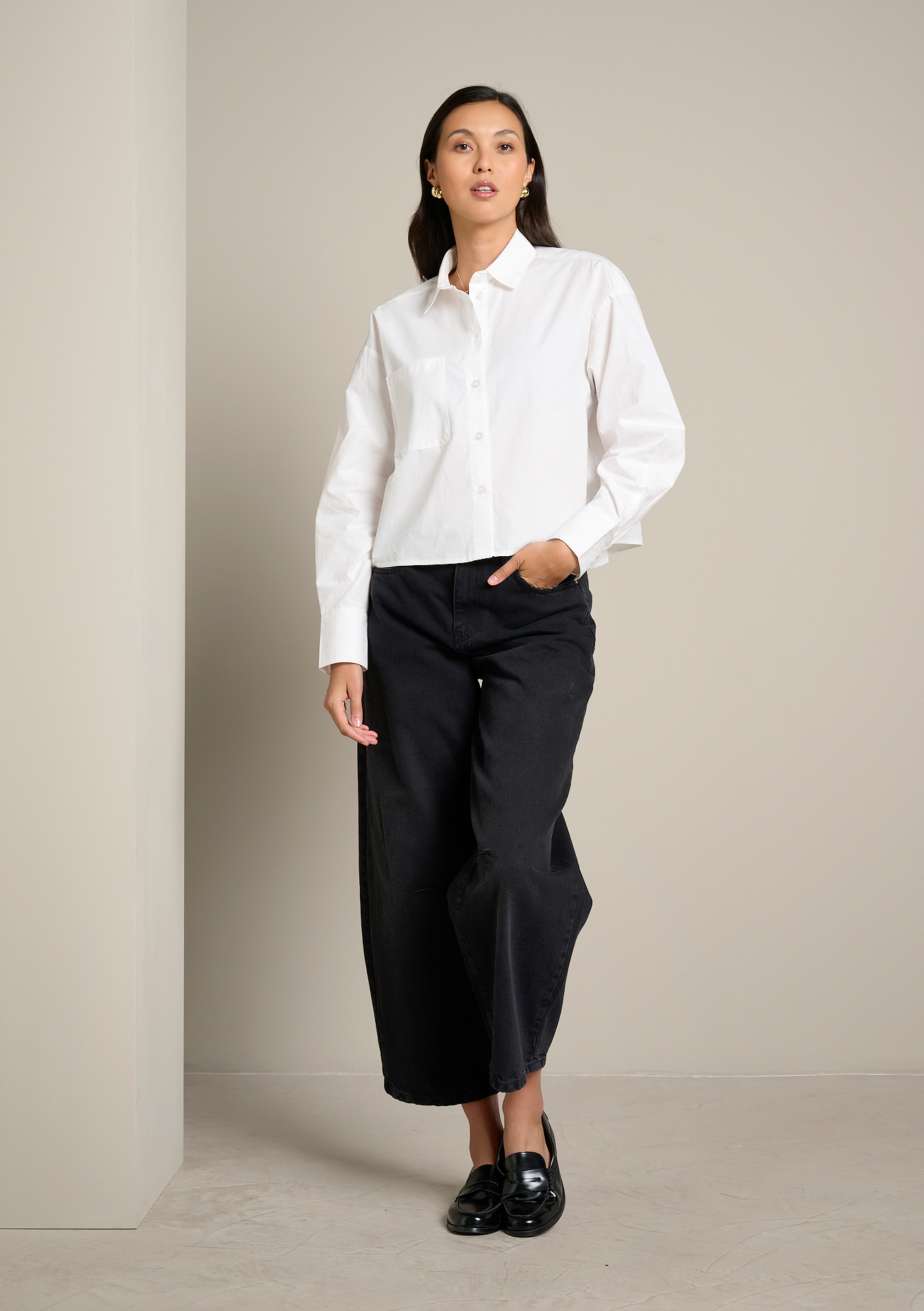 Jean barrel taille classique, LOLALIZA