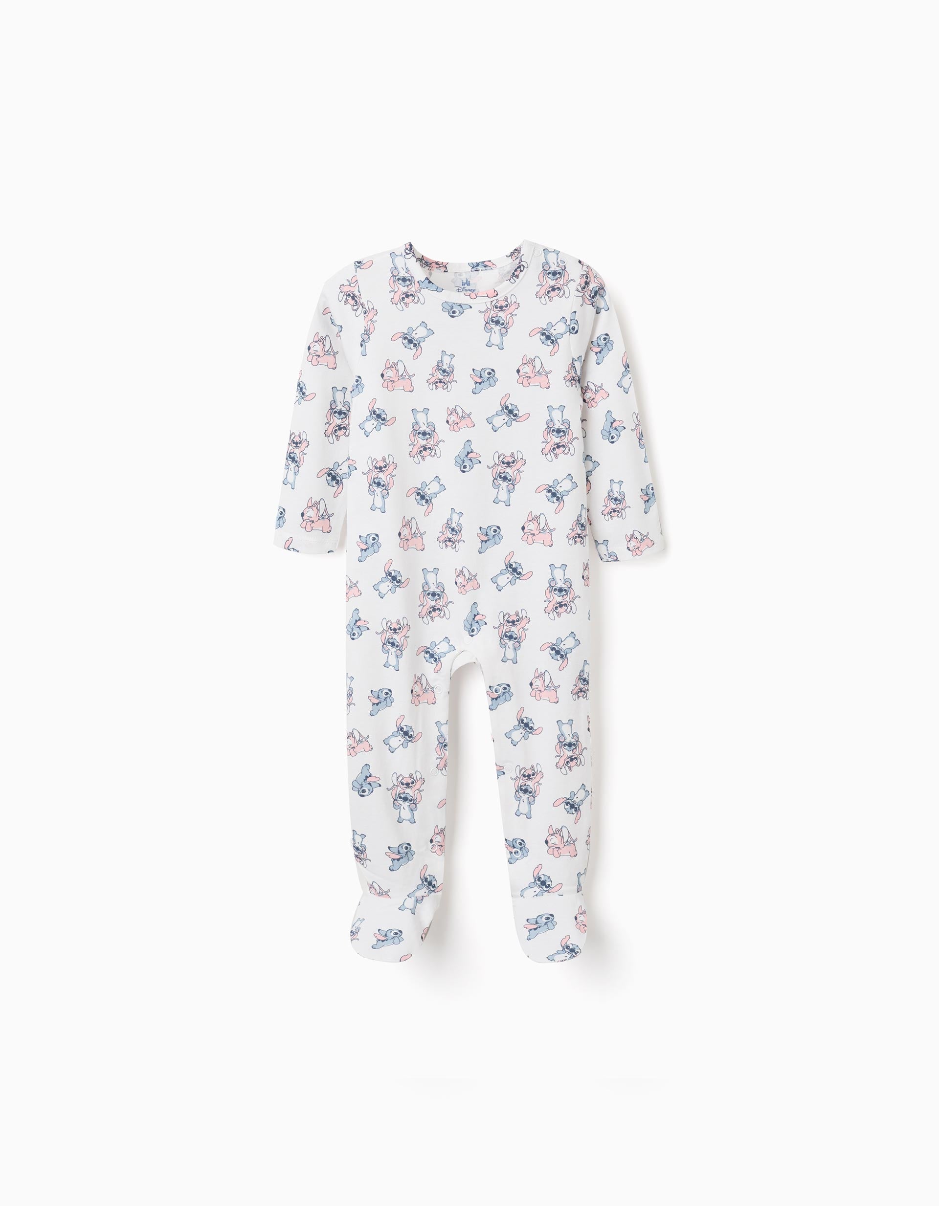 Pyjama avec pieds en coton avec motif Stitch, ZIPPY