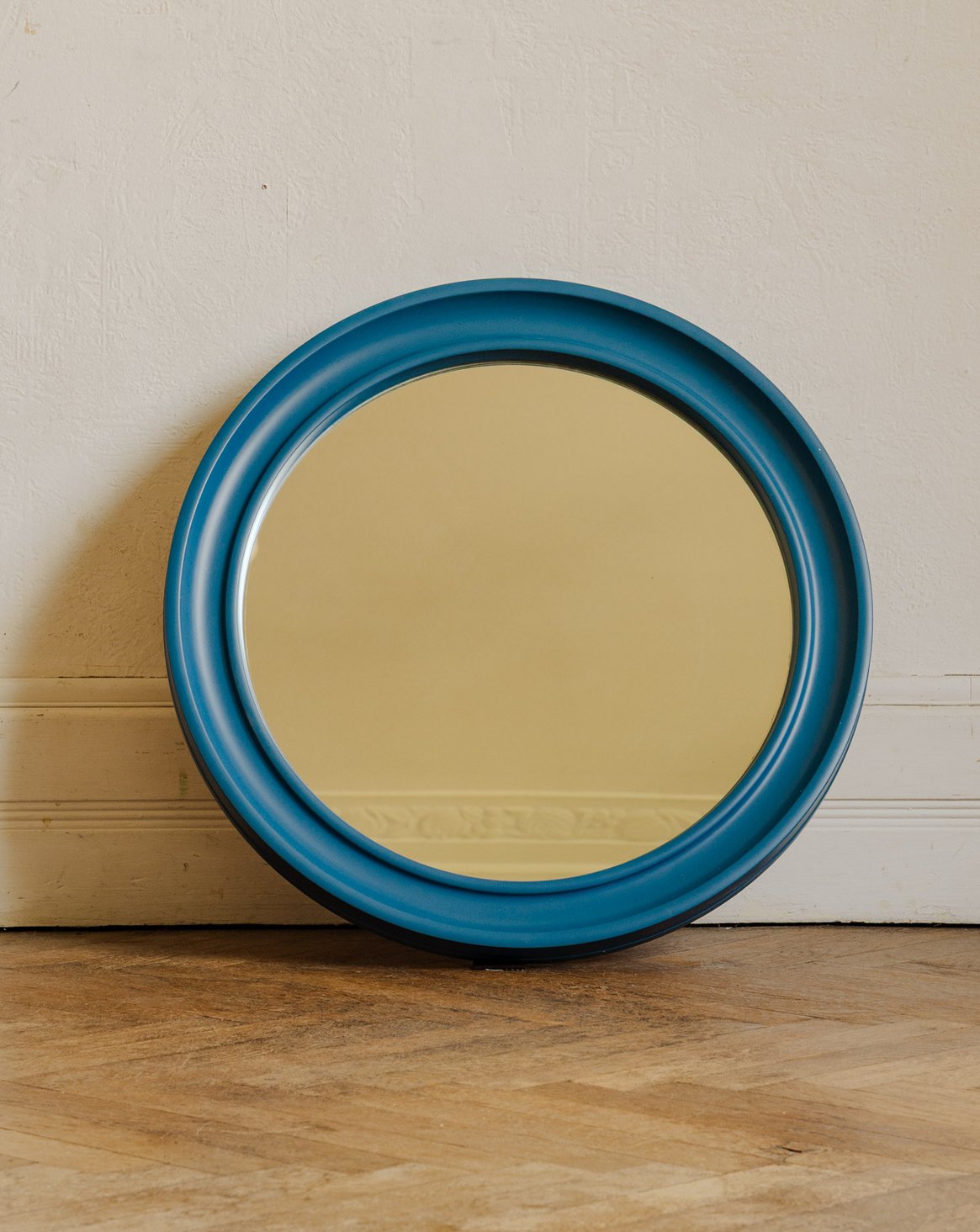 Miroir en fibre de verre bleu Igor N°1181 - Bon état, DEBONGOUT