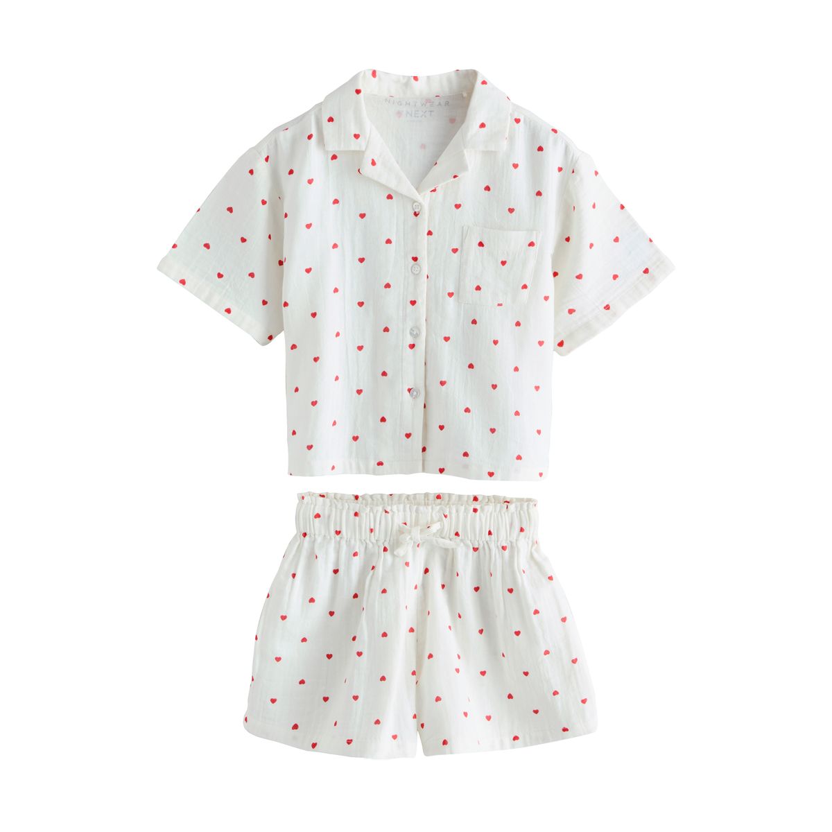 Pyjama boutonné saint-valentin, NEXT
