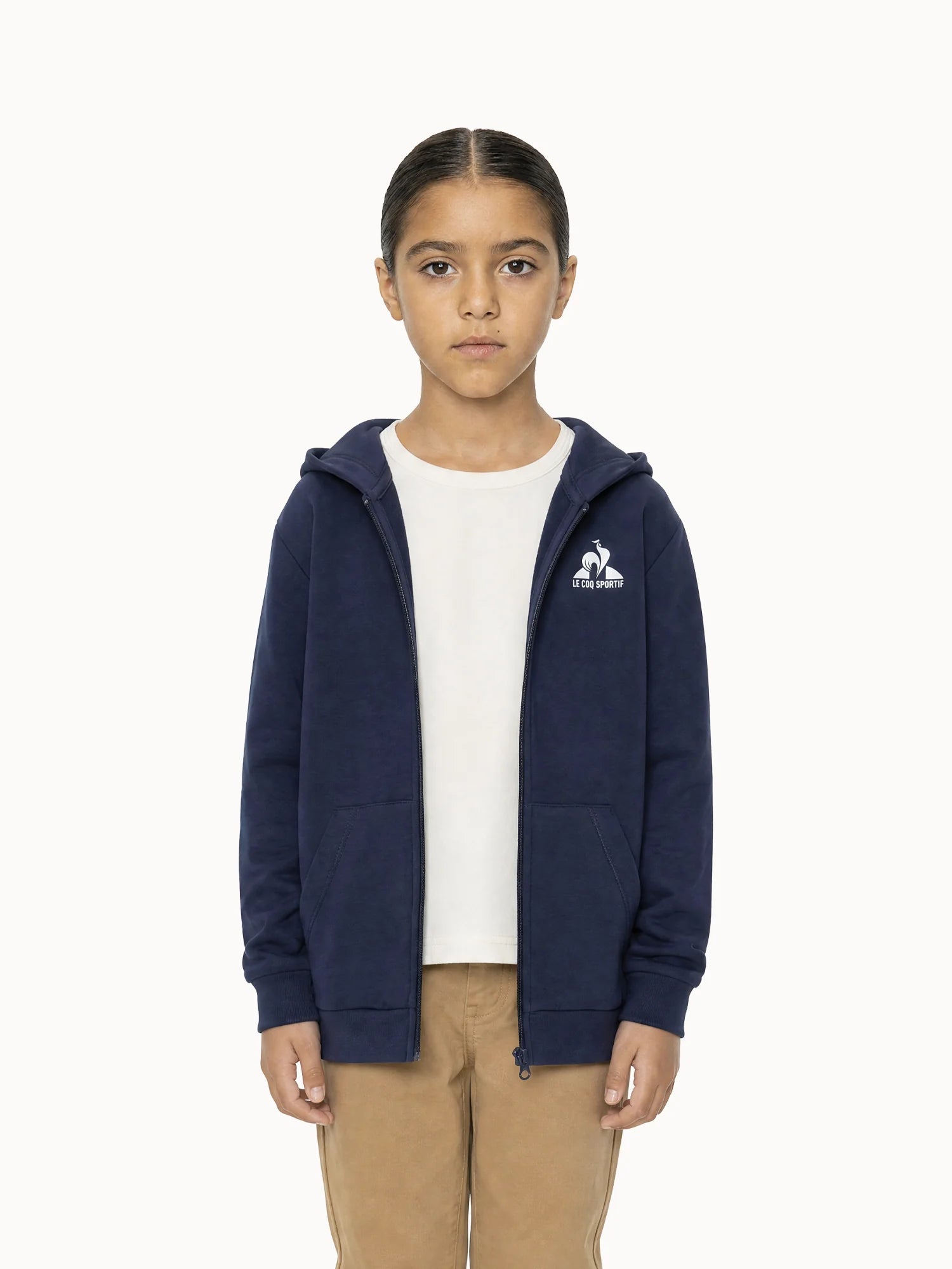 Veste zippée à capuche Essentiel en double face Essentiels, LE COQ SPORTIF
