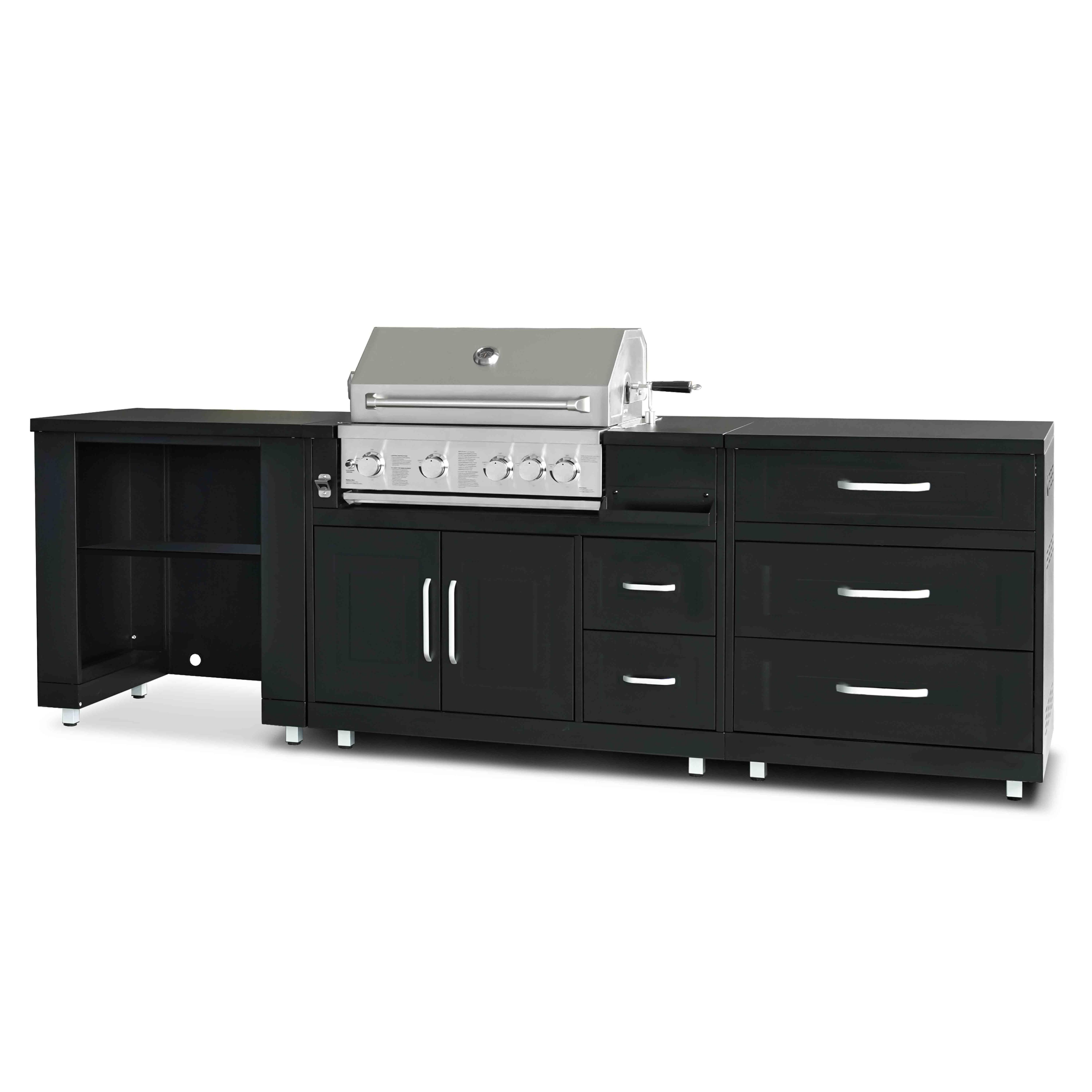 Cuisine d'extérieur 3 modules avec barbecue, MEMPHIS, OVIALA