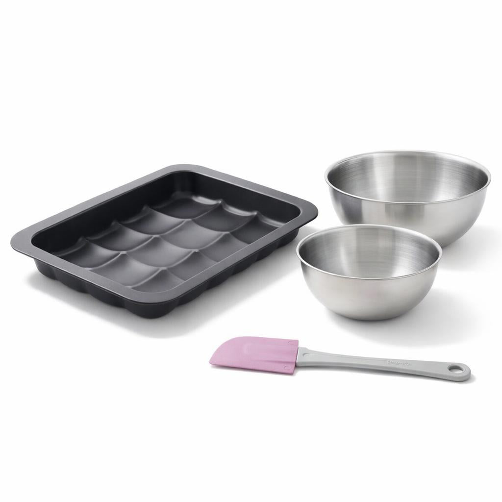 Lot 1 Moule 12 mini pains 36 x 27 cm, 1 spatule et 2 bols, ZENKER