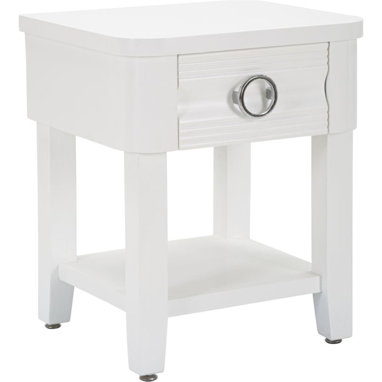 Table de chevet en sapin avec tiroir GLAM, RECOLLECTION