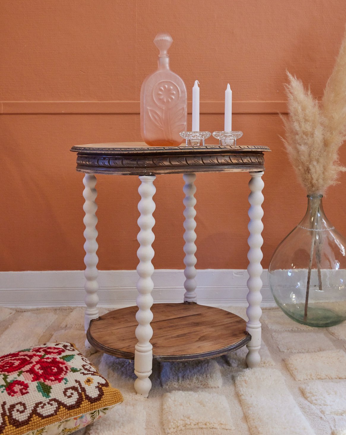 Table d'appoint en bois Francine N°809 - Bon état, DEBONGOUT