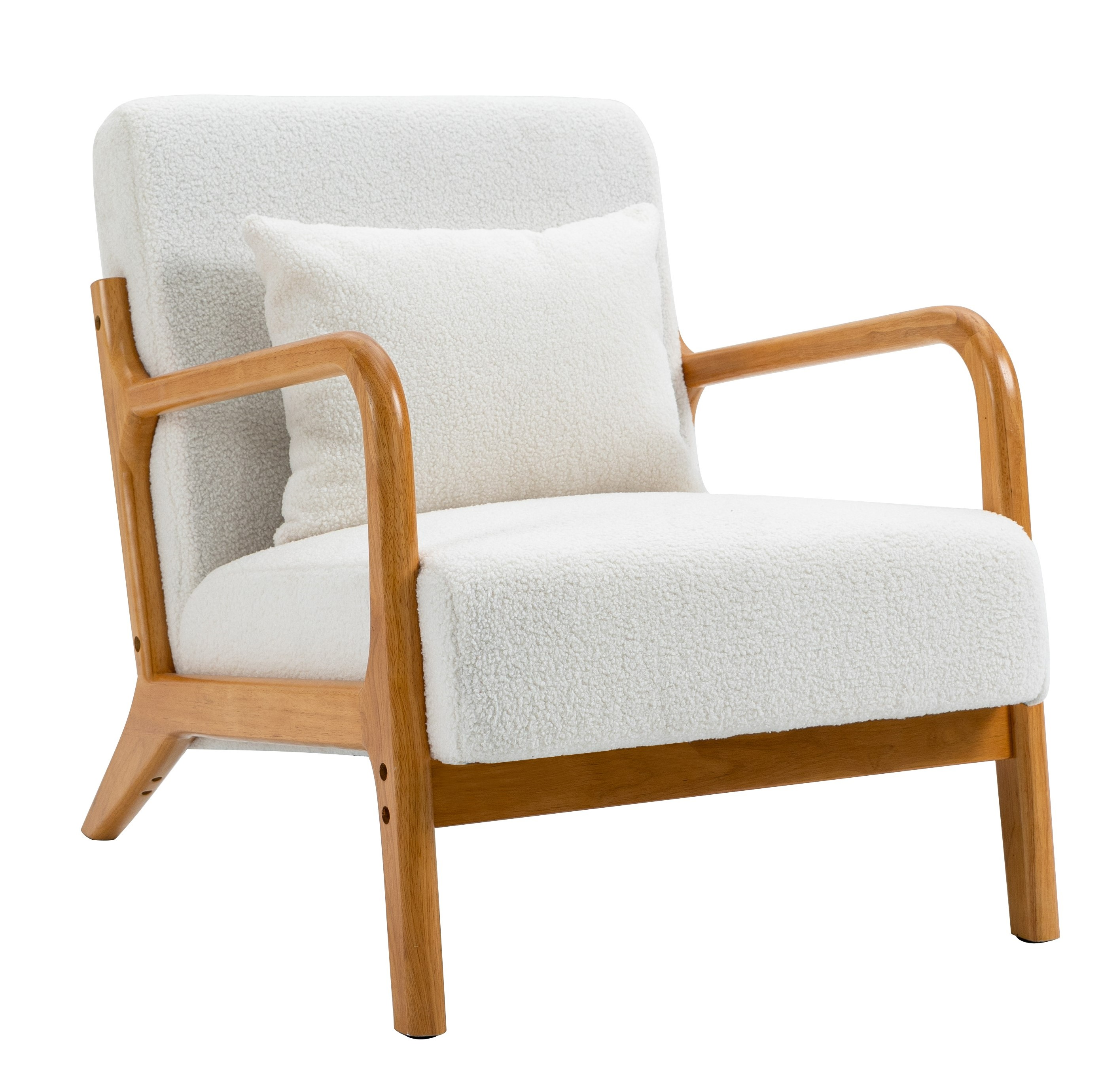 Fauteuil de salon en bois massif, OHAMA, NORDLYS