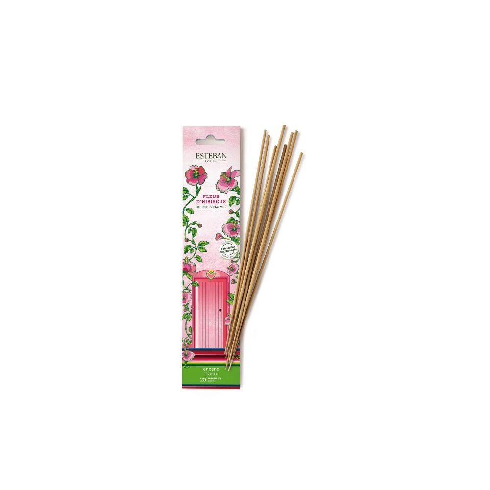 Parfum d'intérieur - Encens indiens 20 bâtonnets Fleur d'Hibiscus, ESTEBAN