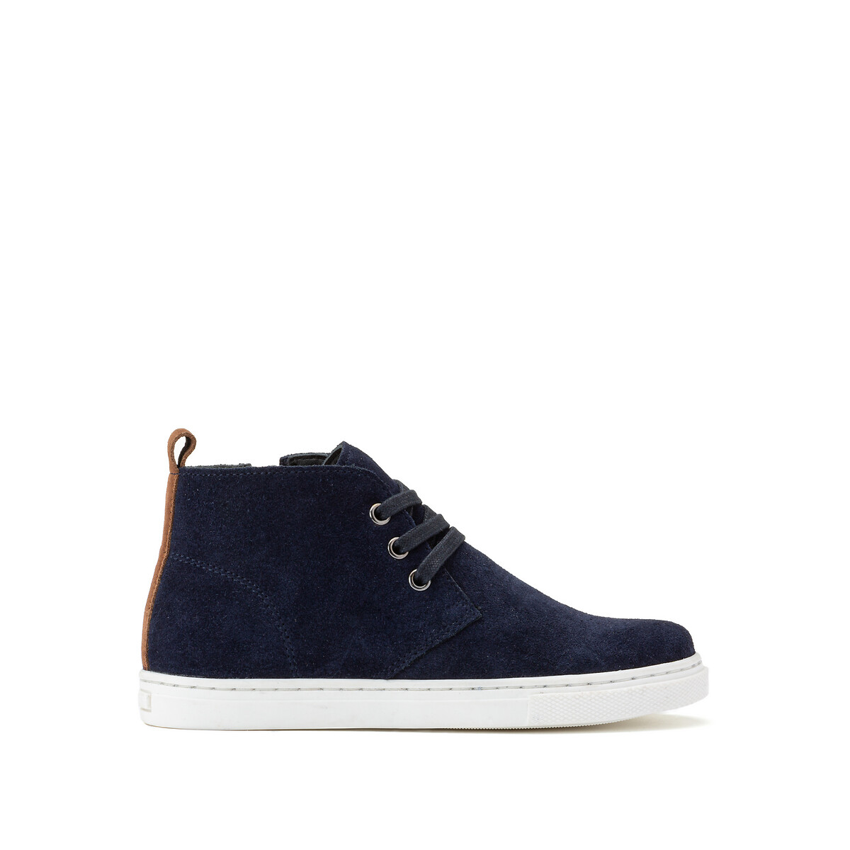 Baskets en cuir zippées 26-39