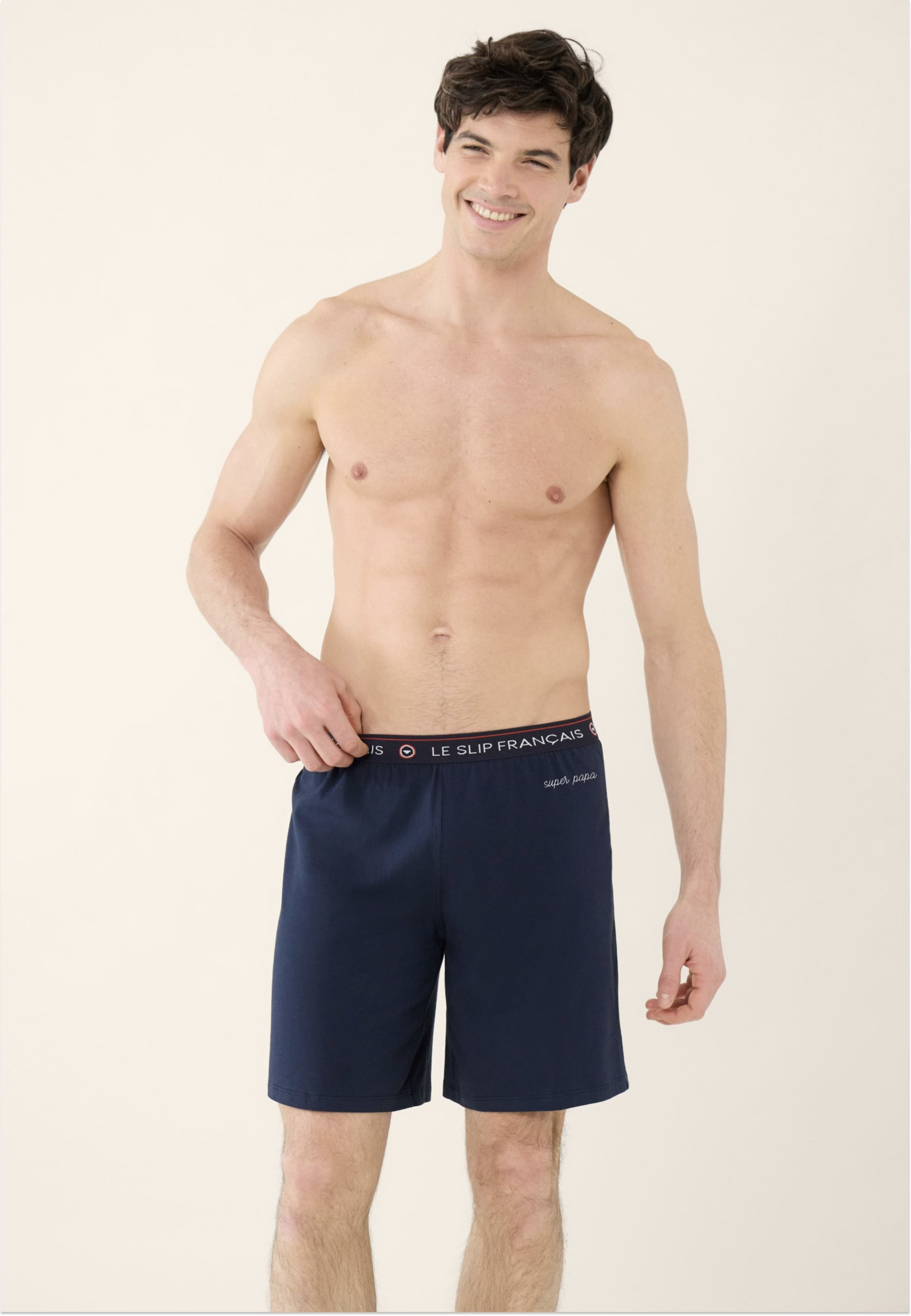Bas de pyjama court en coton Invincible, LE SLIP FRANCAIS