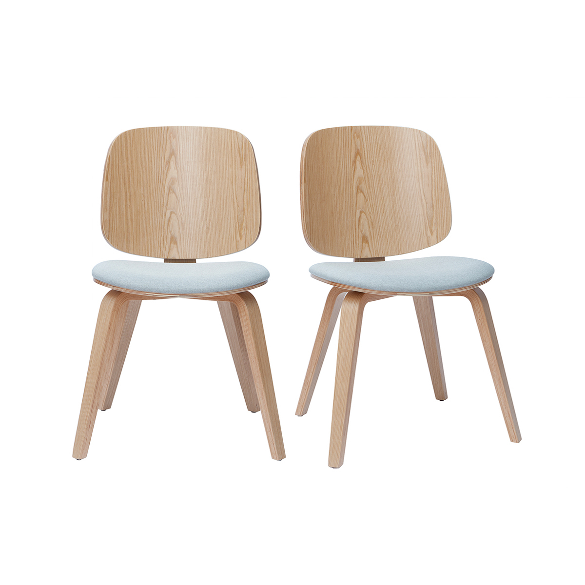 Chaises scandinaves en bois (lot de 2) BECK, MILIBOO