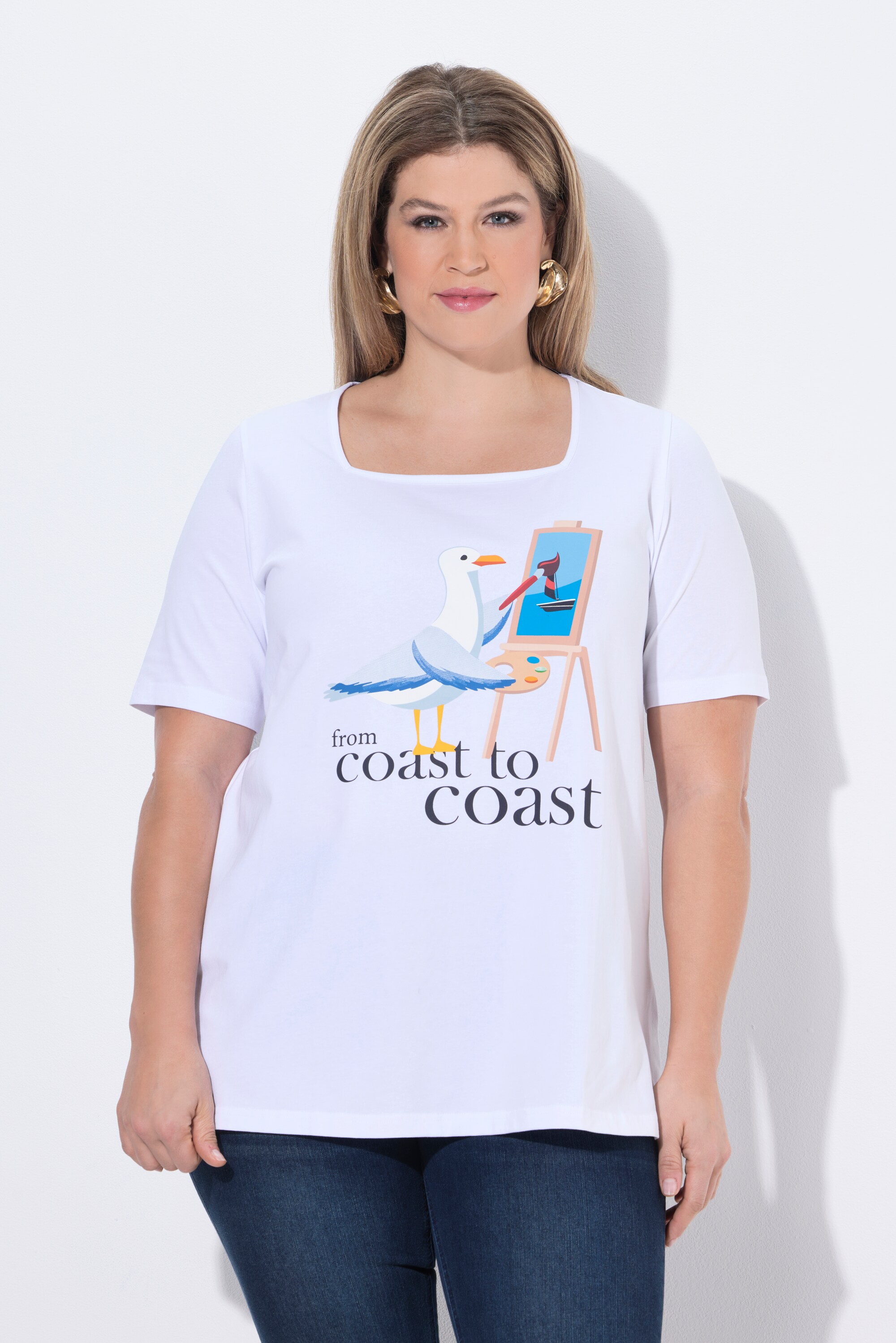 T-shirt imprimé mouette, ULLA POPKEN