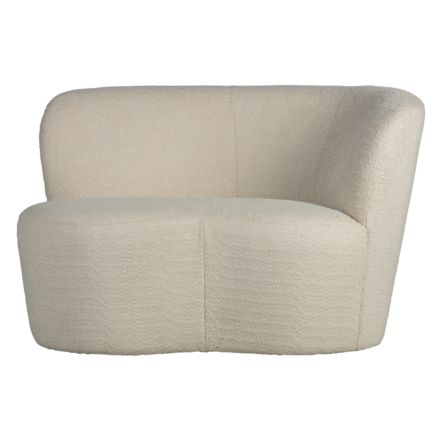 Canapé d'angle droit bouclé STONE, WOOOD