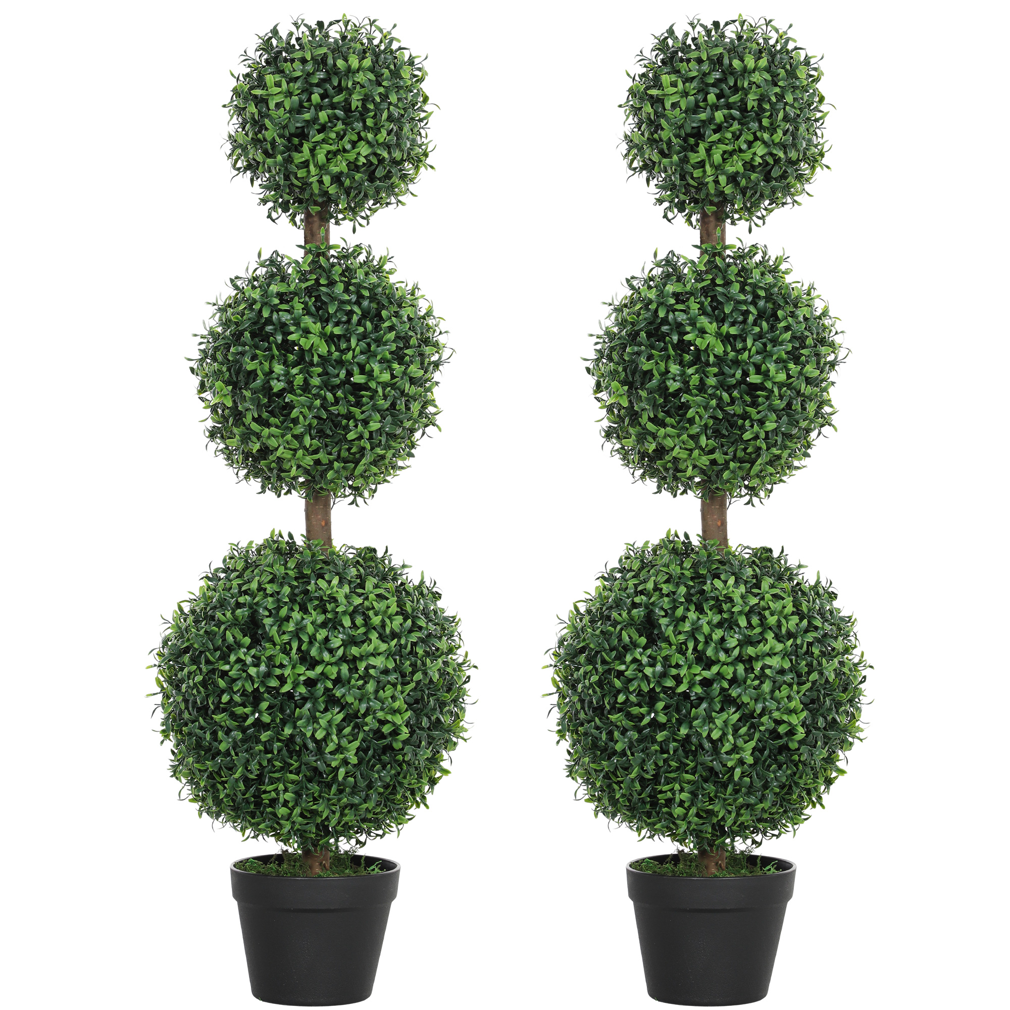 Topiaires artificielles PE Vert, HOMCOM