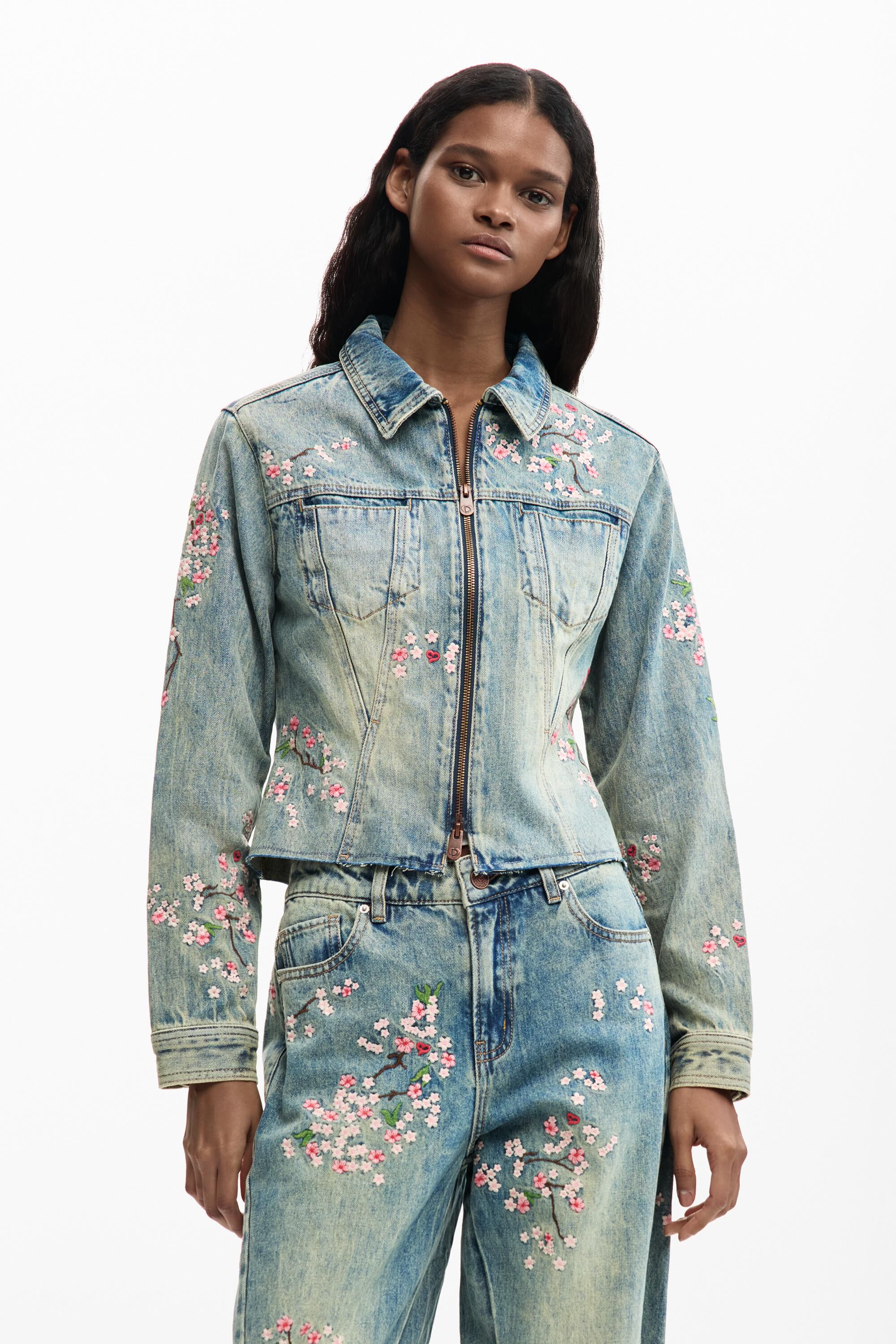 Veste en denim brodée, DESIGUAL