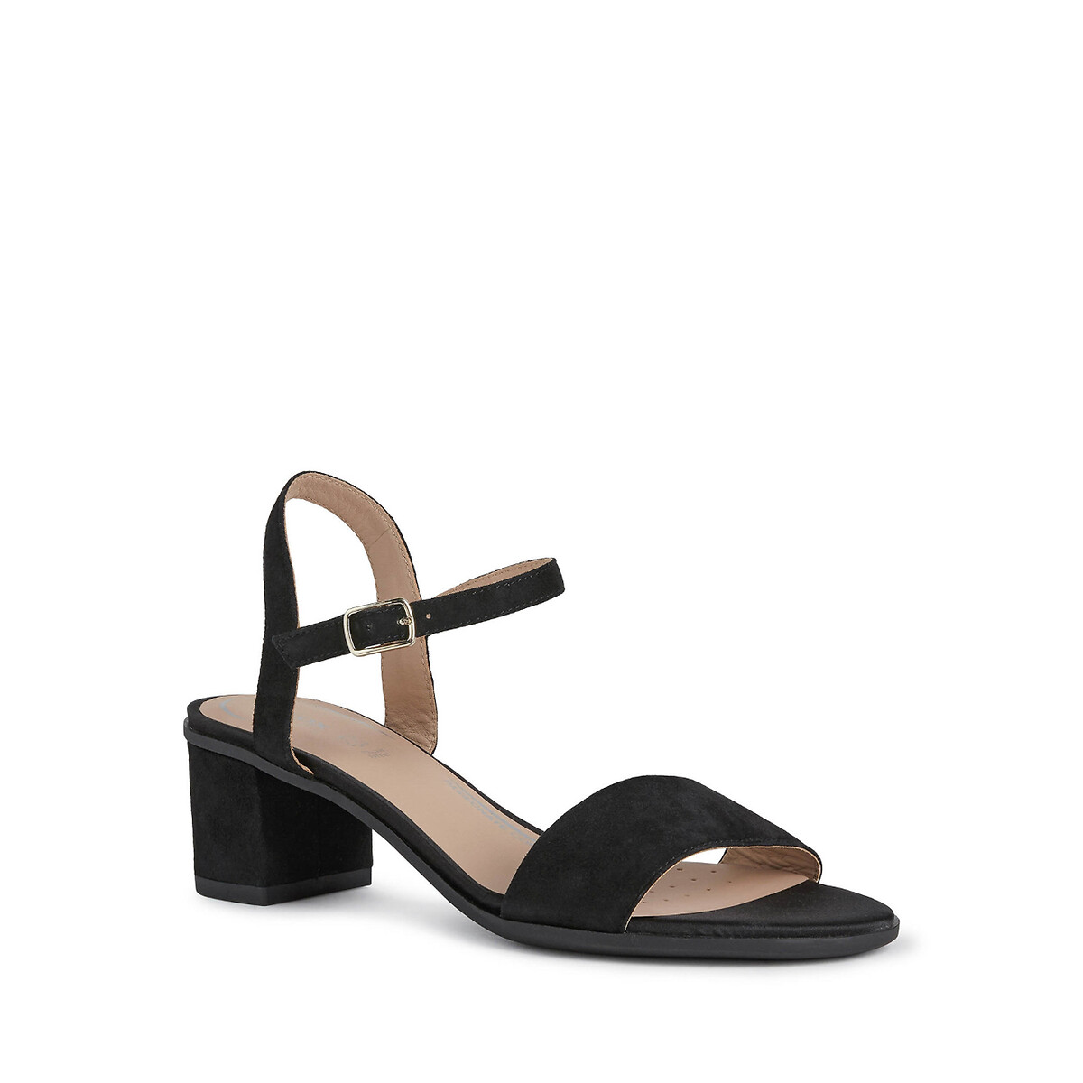 GEOX Sandalias de piel con tacón ancho — photo 2
