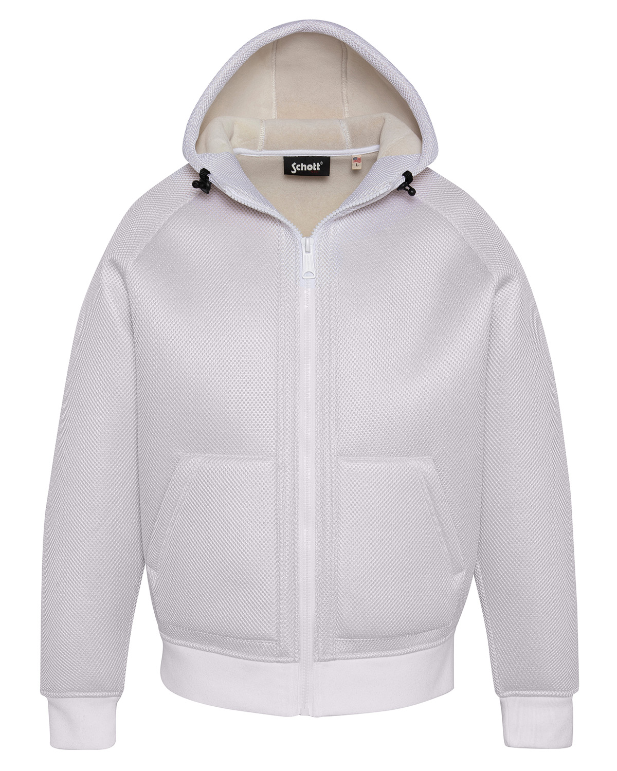 Sweatshirt zippé à capuche, SCHOTT