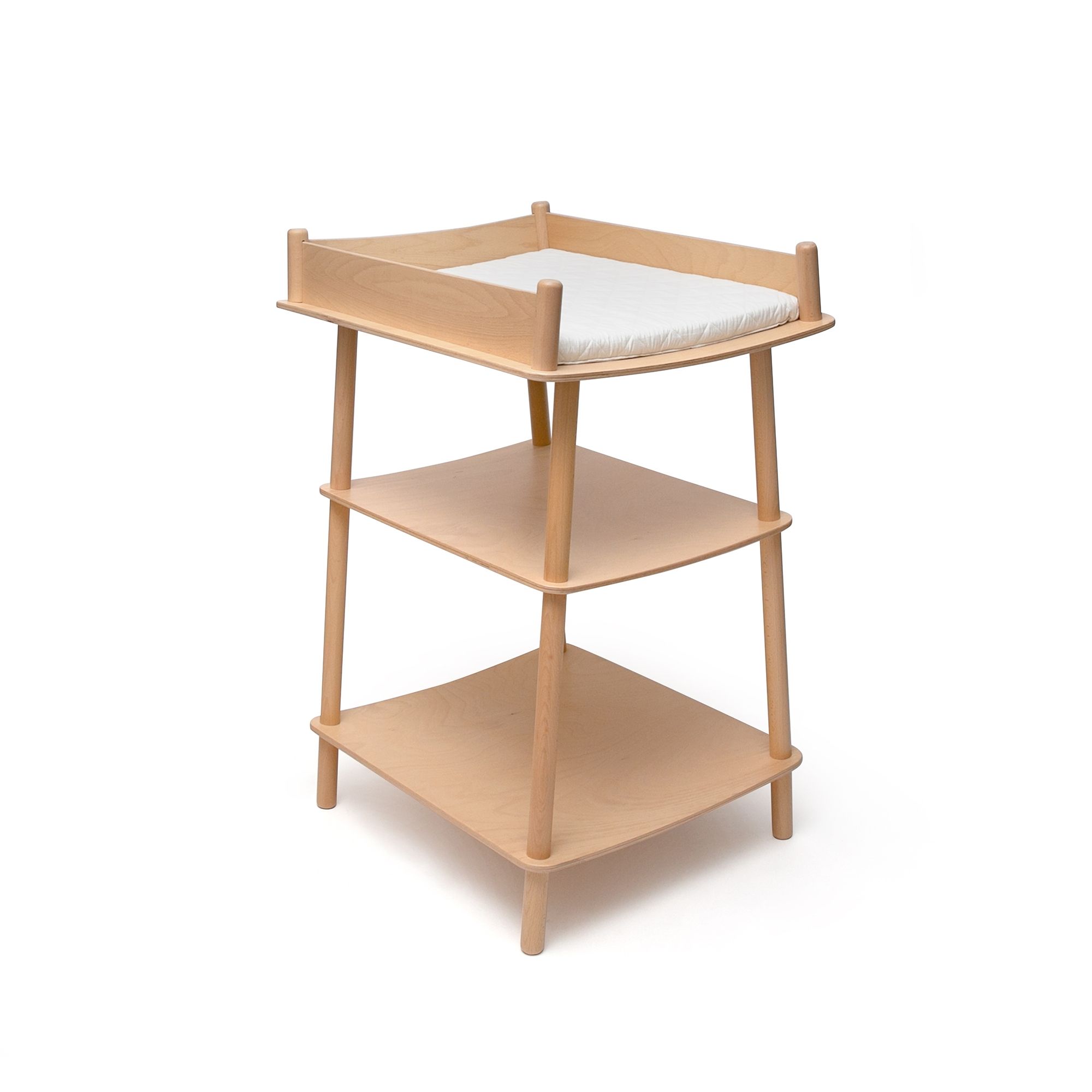 Table à langer PAGO en hêtre + matelas à langer, CHARLIE CRANE