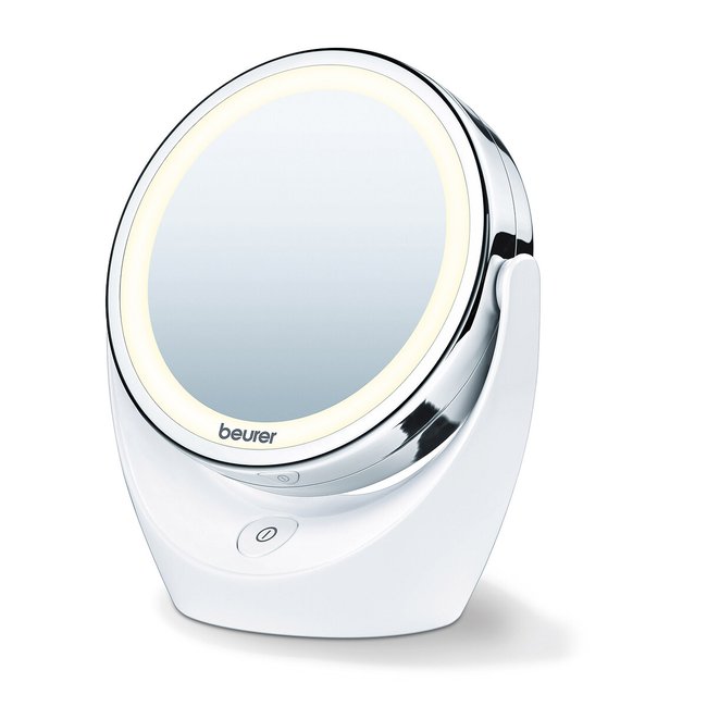 Illuminated magnifying mirror BS 49, white, BEURER