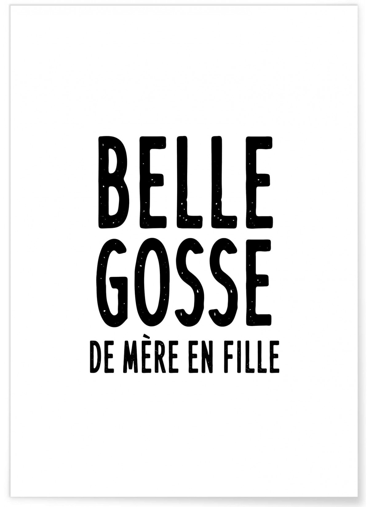 Affiche 'Mère fille', L'AFFICHERIE