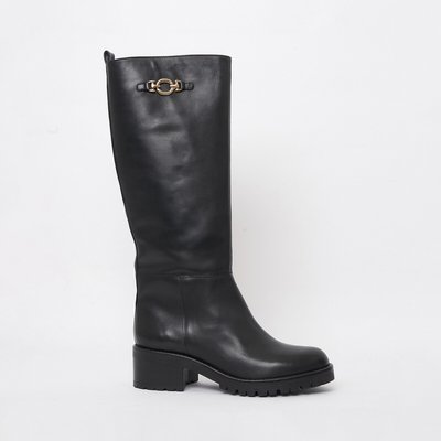 Helene Knee-High Boots in Smooth Leather PETITE MENDIGOTE