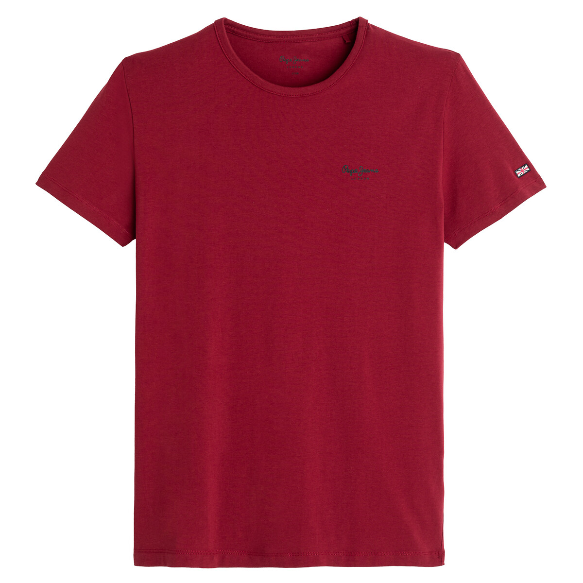 original basic t-shirt in stretch cotton with crew neck